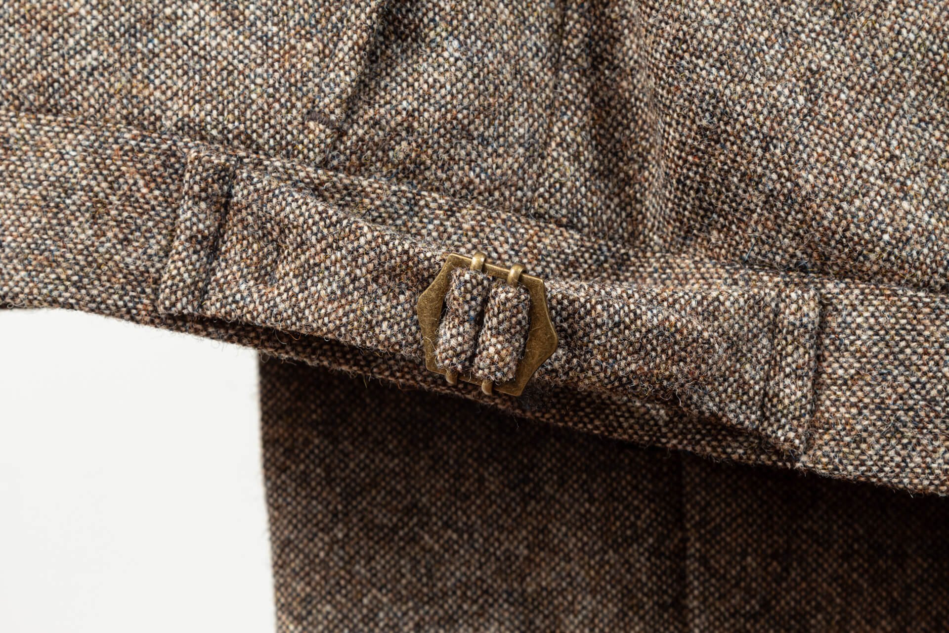 Tweed Broek Op Maat Shetland Wool Plain Weave