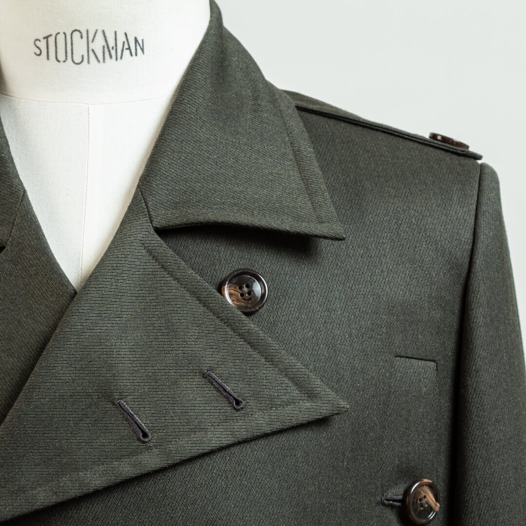 Bespoke Trenchcoat Forest Green Cavalry Twill