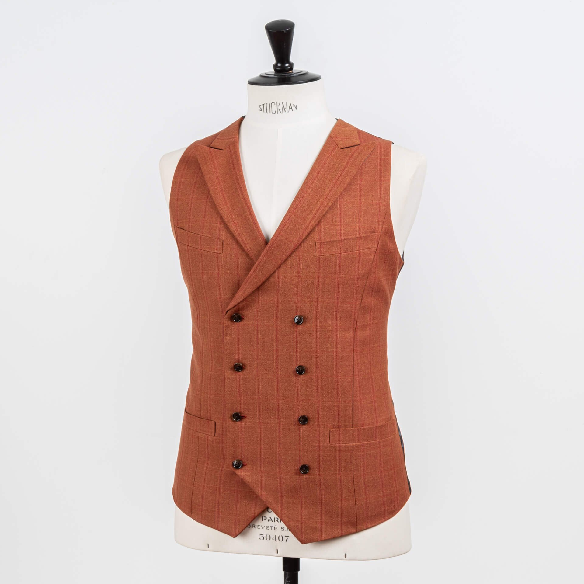 Double Breasted Gilet Op Maat Met Revers