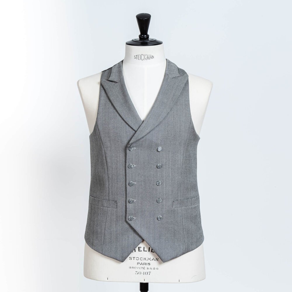 Gilet Op Maat Double Breasted Peak Lapel 