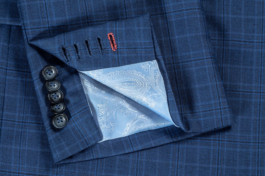 Kasjmier Blauwe Ruit — De Oost Bespoke Tailoring : Bewust Gekleed