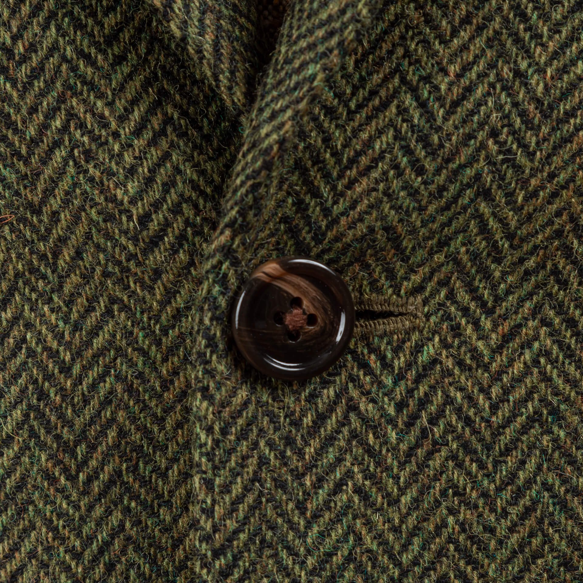 Olijf Groen Pak Tweed