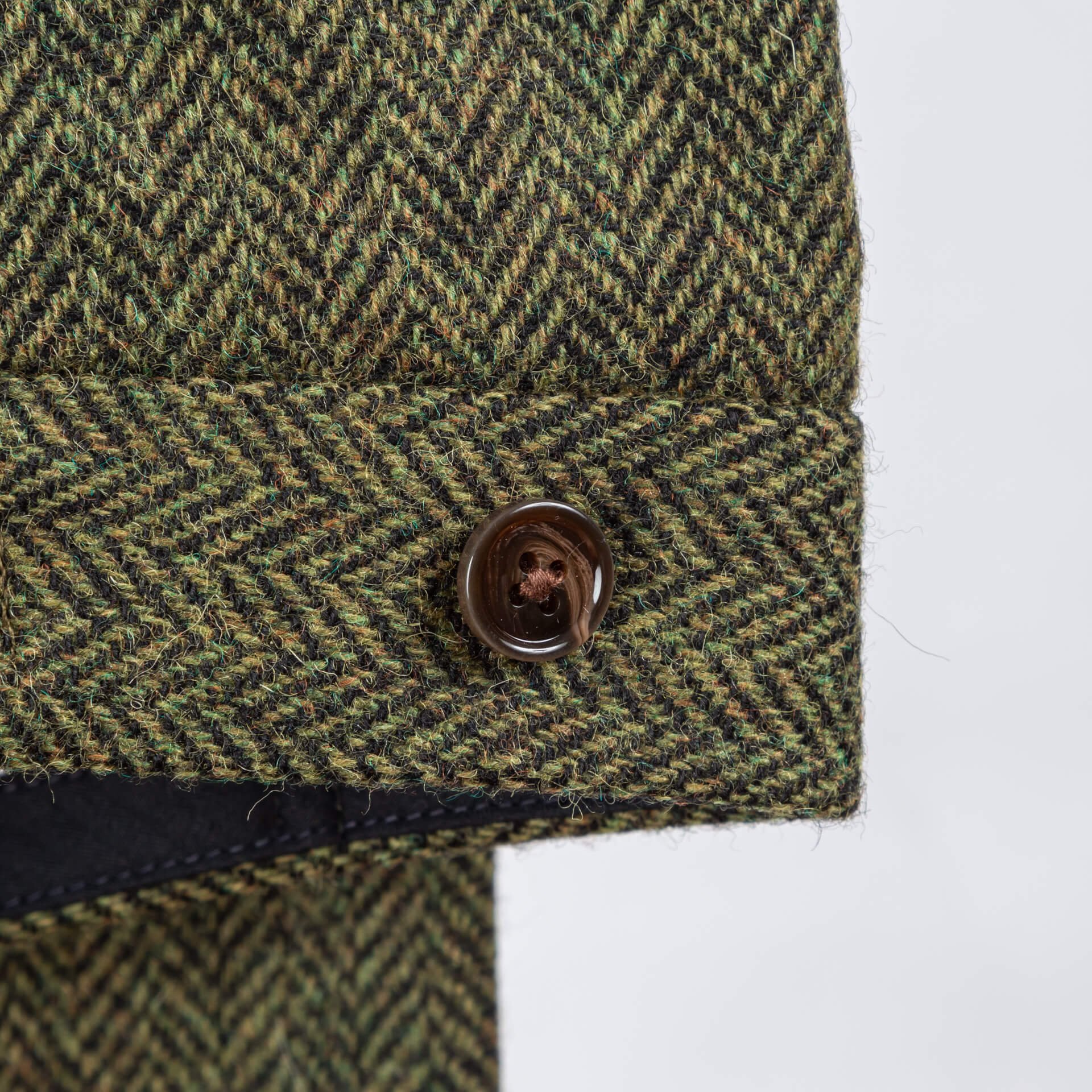 Olijf Groene Tweed Broek