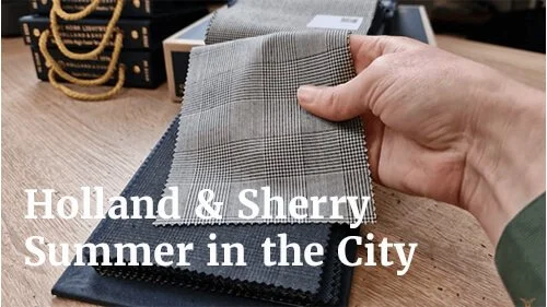 Maatpak / Trouwpak (Zomer) Stof: Summer in the City - Holland & Sherry