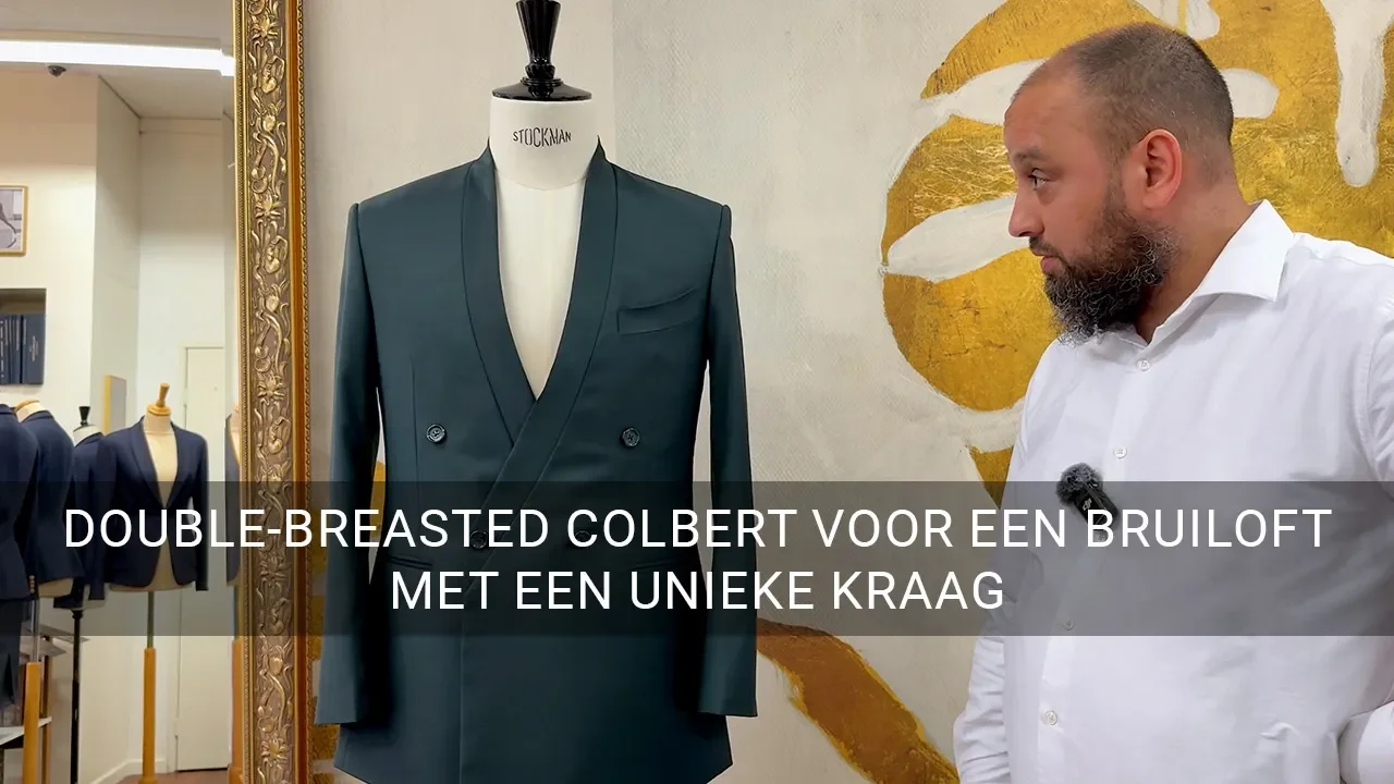 Double-breasted pak: Italiaans huwelijk met unieke kraag