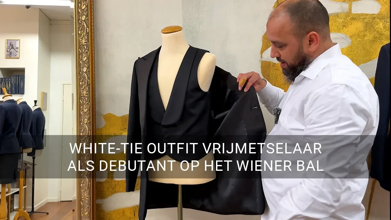 Een driedelig bespoke kostuum voor het Wiener Ball in Wenen
