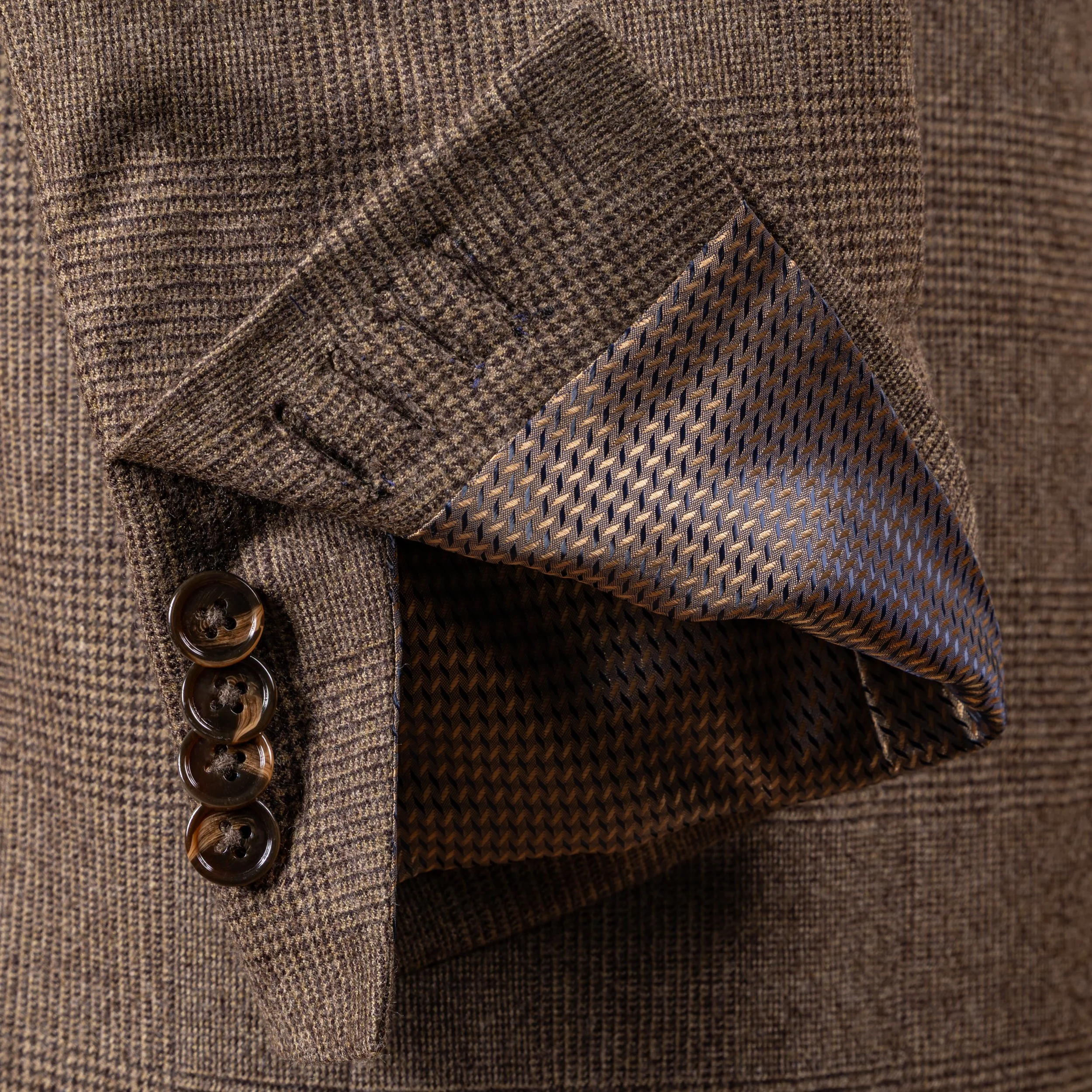 Bruin 3-delig pak in Glen Check flannel - Fox Brothers-16.jpg