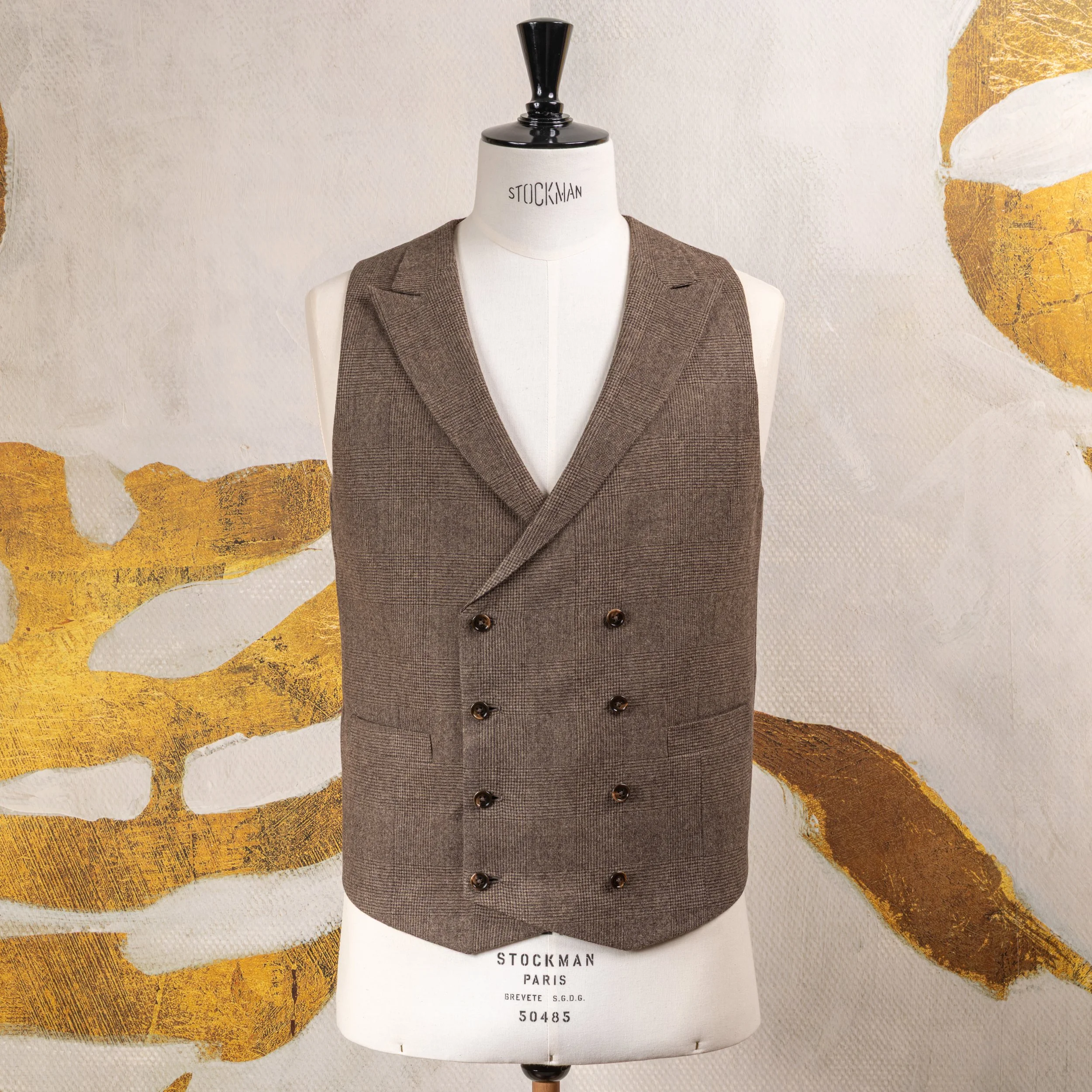 Bruin 3-delig pak in Glen Check flannel - Fox Brothers-23.jpg