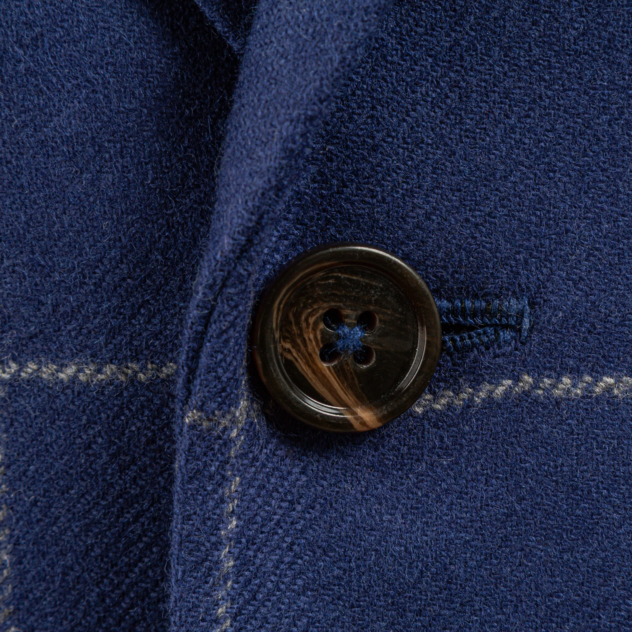 French Blue wol-cashmere flanellen pak met Windowpane ruit - Holland & Sherry-9.jpg