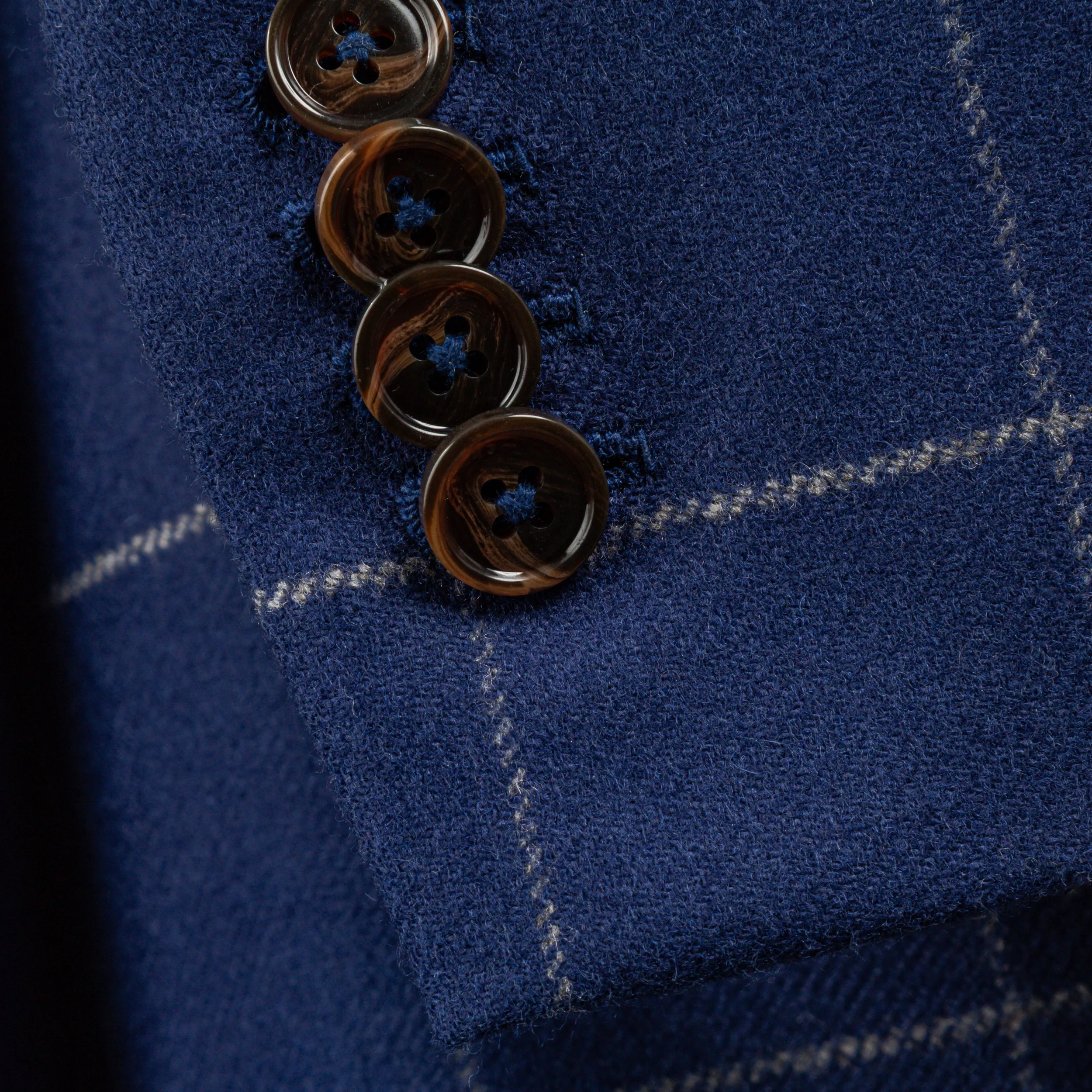French Blue wol-cashmere flanellen pak met Windowpane ruit - Holland & Sherry-14.jpg