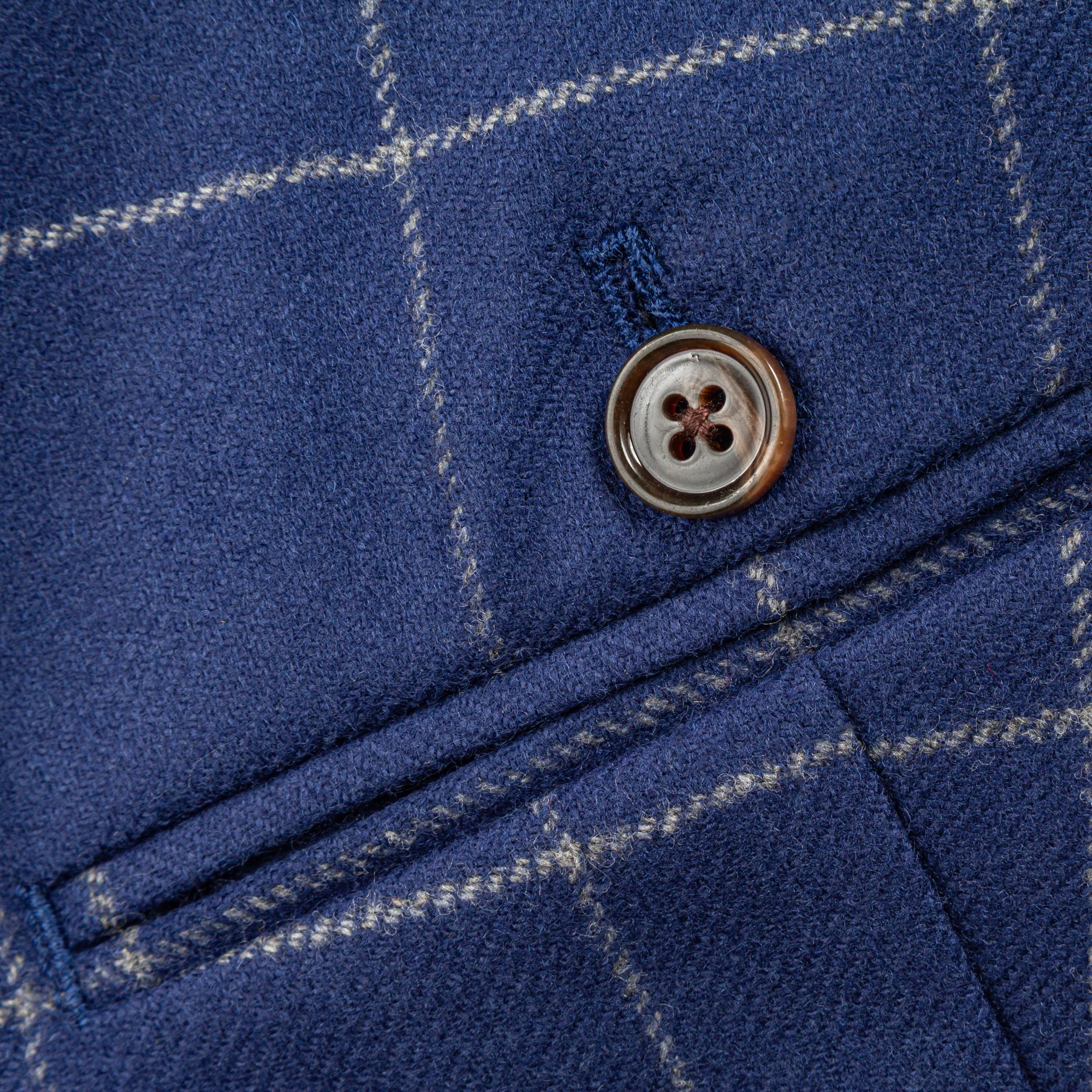 French Blue wol-cashmere flanellen pak met Windowpane ruit - Holland & Sherry-19.jpg