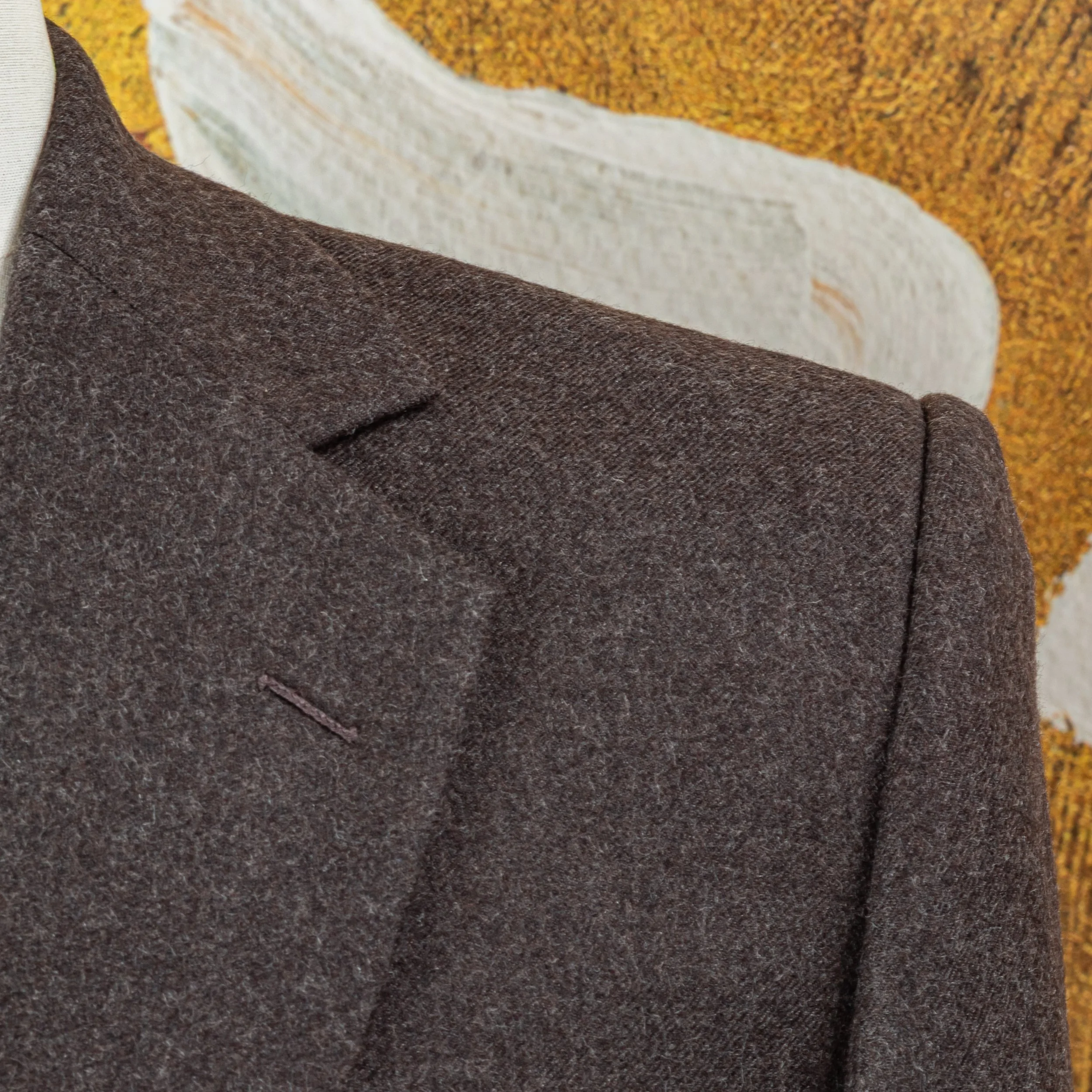 Chestnut Brown flanellen pak op maat - Holland & Sherry Classic Worsted Flannel-6.jpg