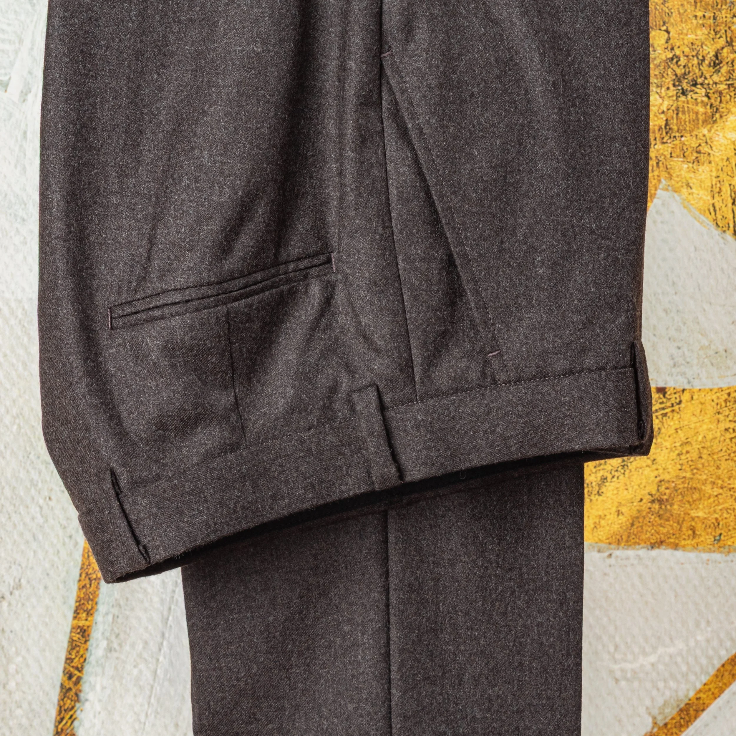 Chestnut Brown flanellen pak op maat - Holland & Sherry Classic Worsted Flannel-16.jpg