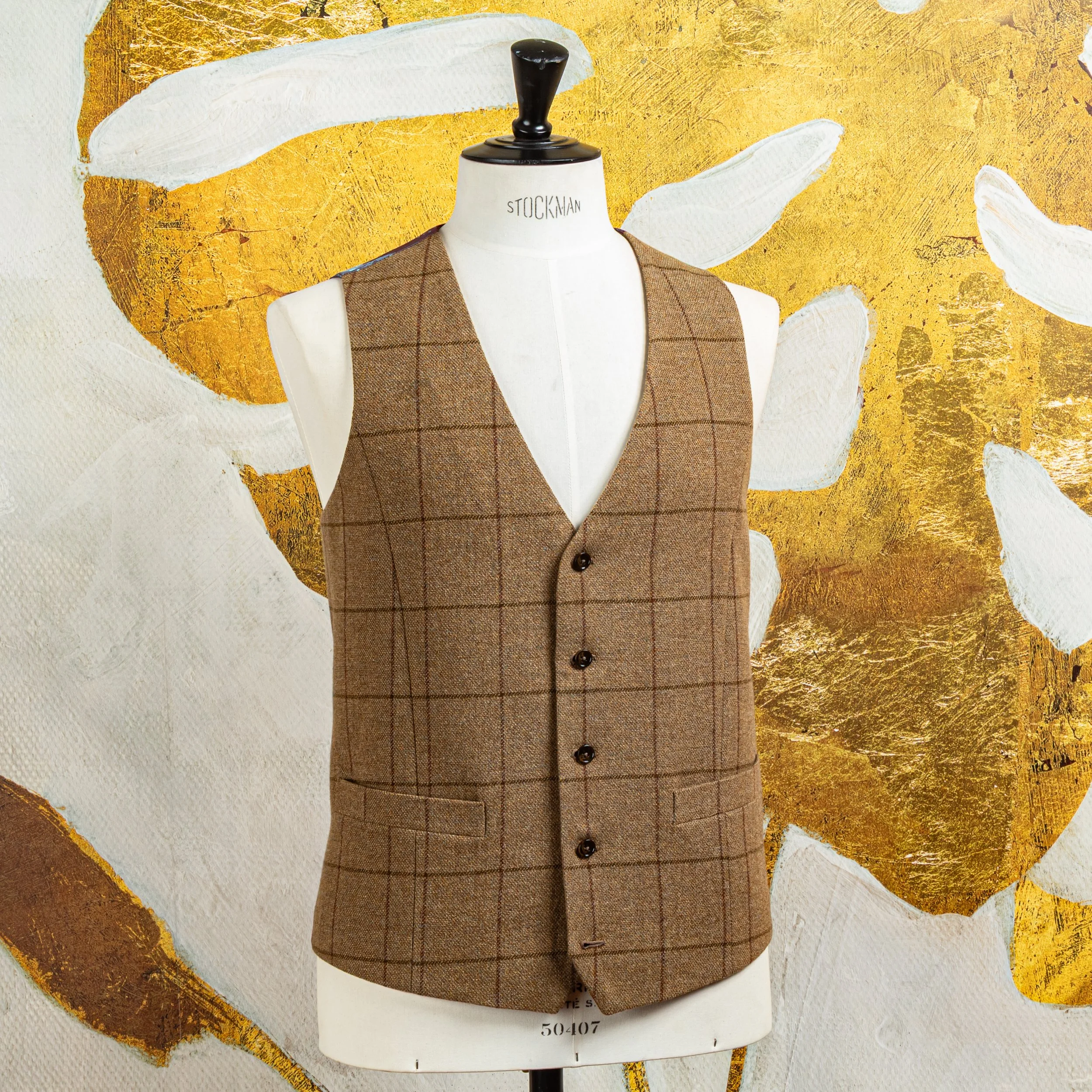 Jachtjas en gilet op maat in country tweed - Alsport II-3.jpg