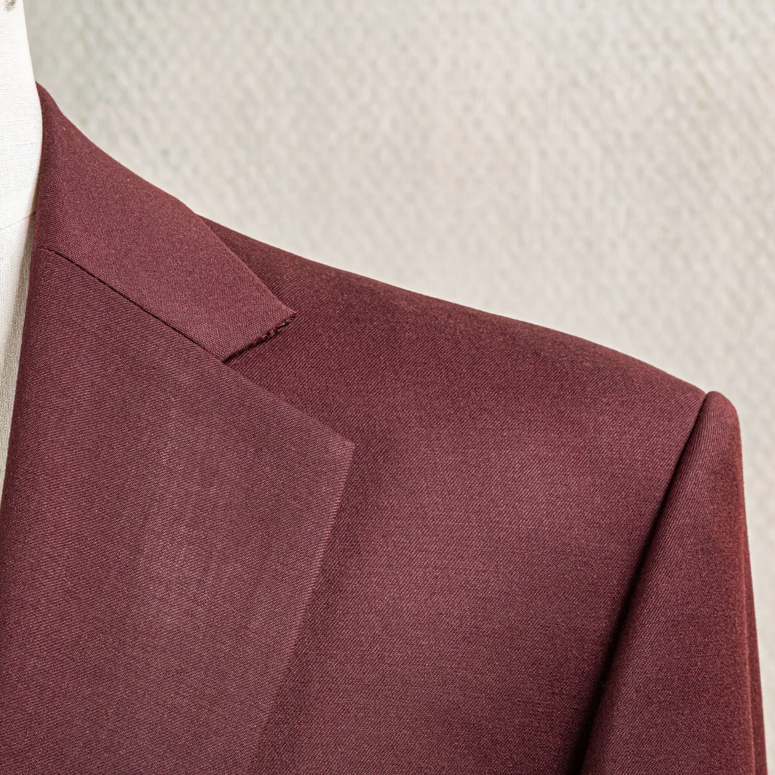 Burgundy 3-delig trouwpak op maat - Donkerrode merino wol-4.jpg