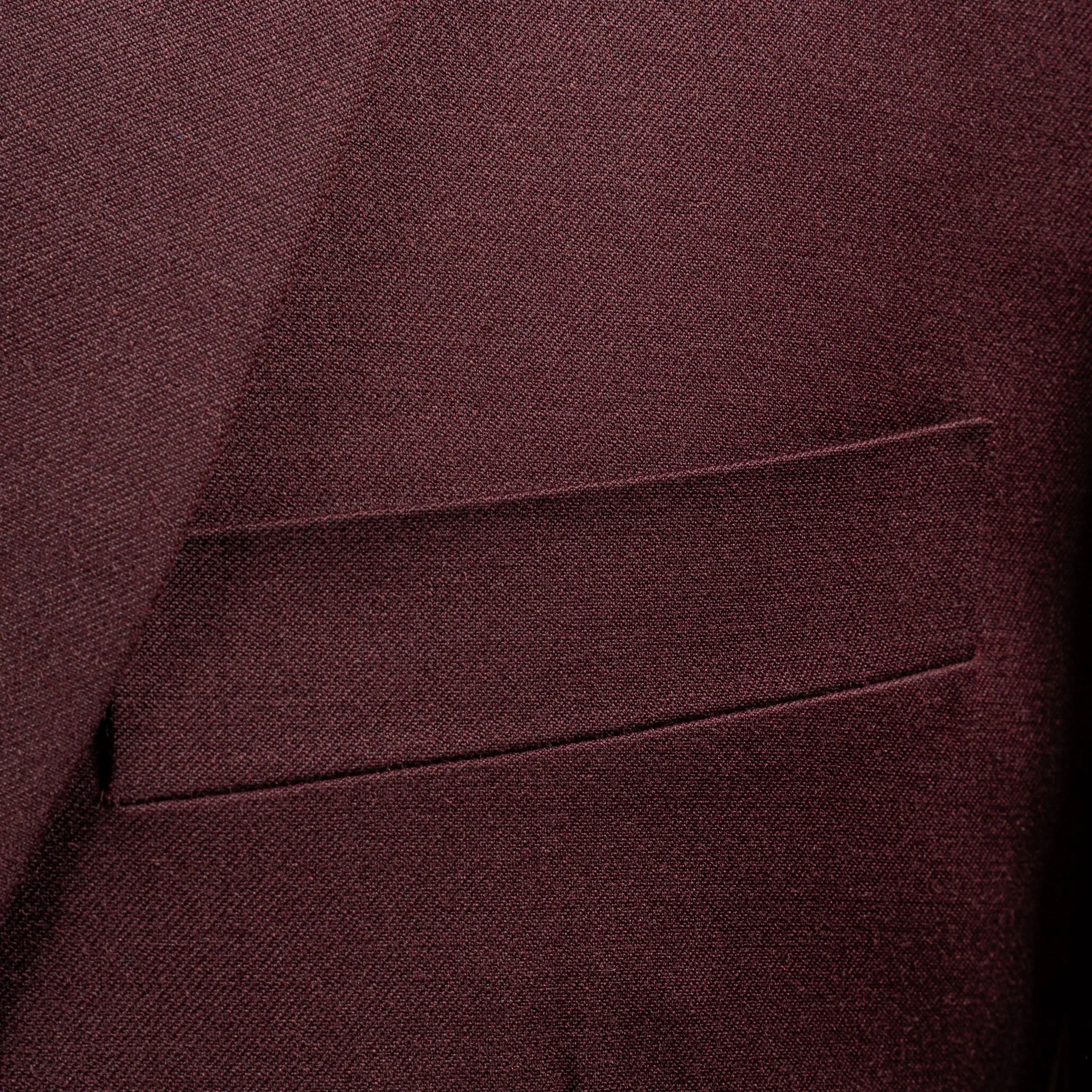 Burgundy 3-delig trouwpak op maat - Donkerrode merino wol-8.jpg