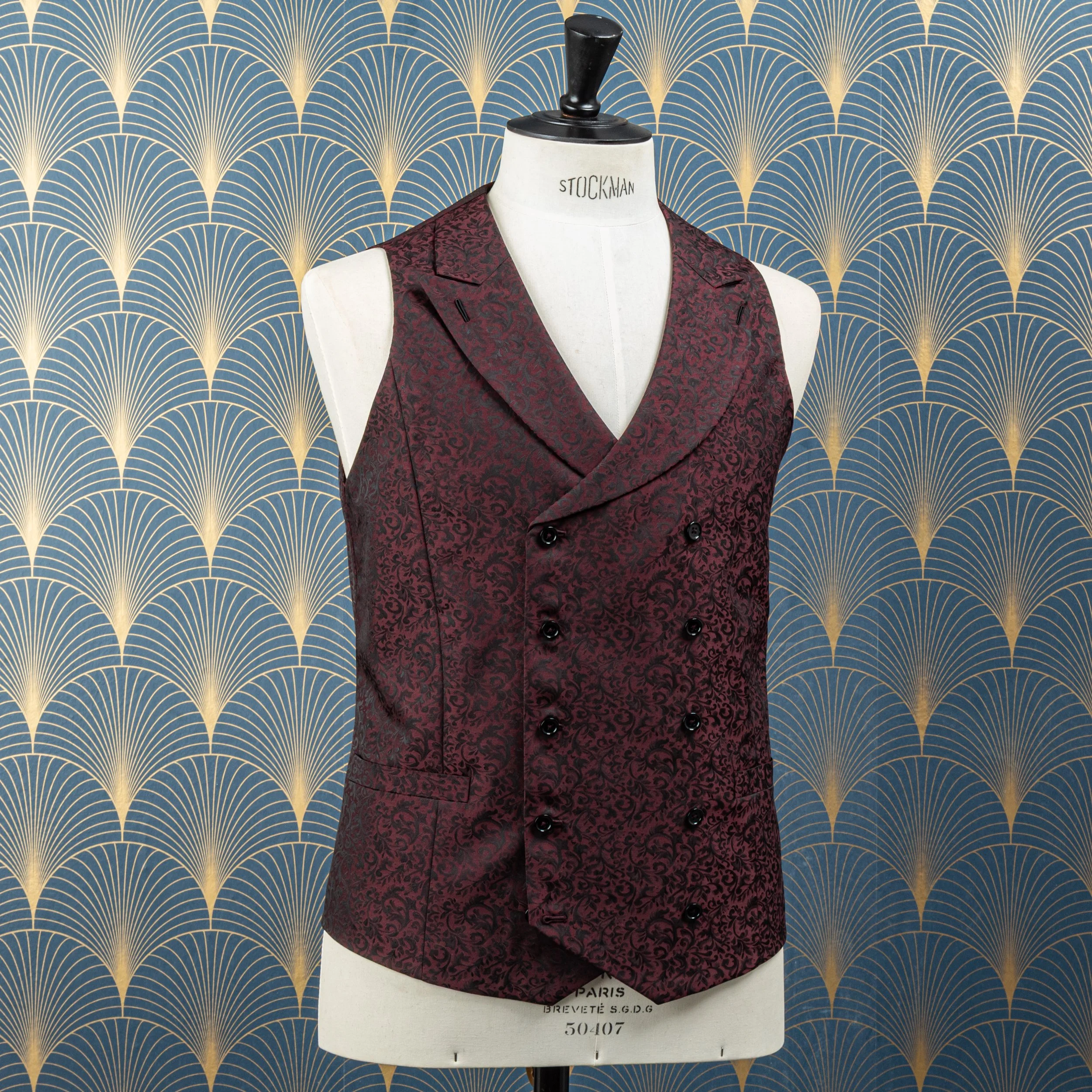 Jacquet op maat met jacquard gilet - Huddersfield Fine Worsteds-2.jpg