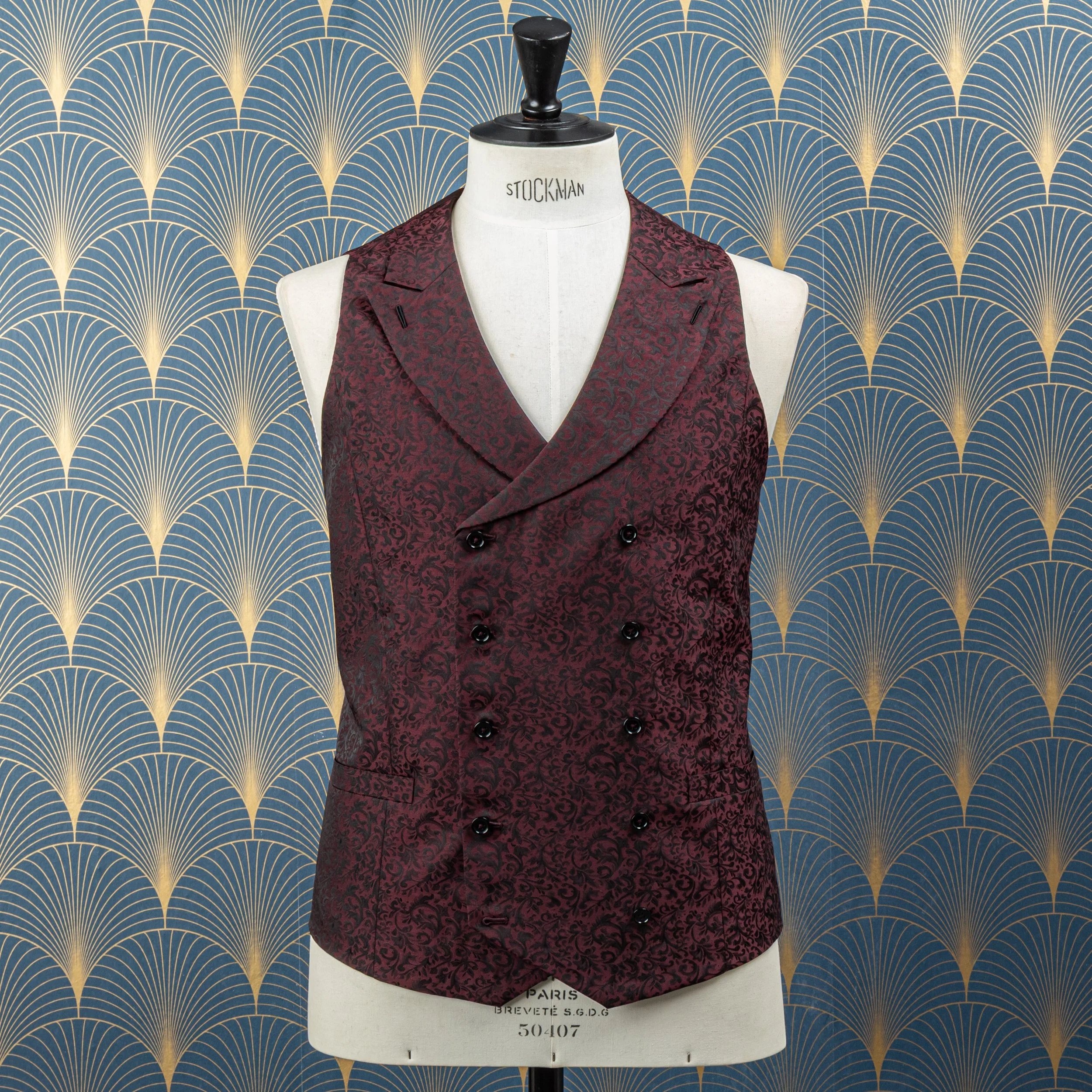 Jacquet op maat met jacquard gilet - Huddersfield Fine Worsteds-1.jpg