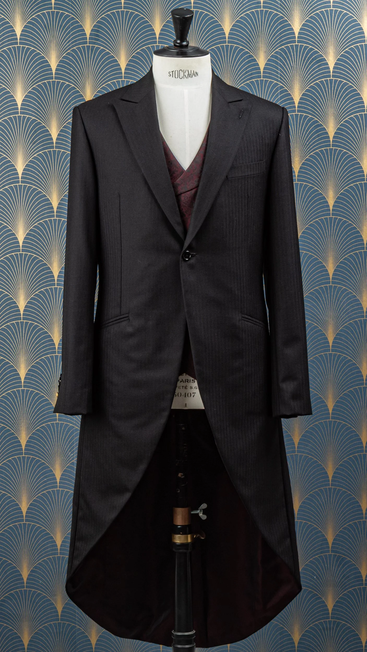 Jacquet op maat met jacquard gilet - Huddersfield Fine Worsteds-5.jpg