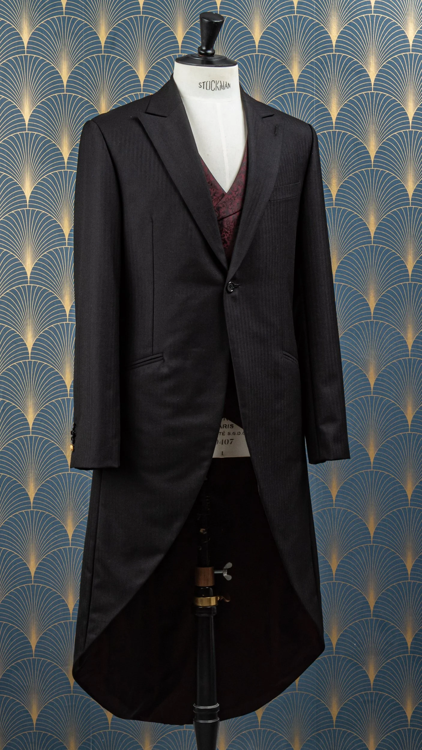 Jacquet op maat met jacquard gilet - Huddersfield Fine Worsteds-6.jpg