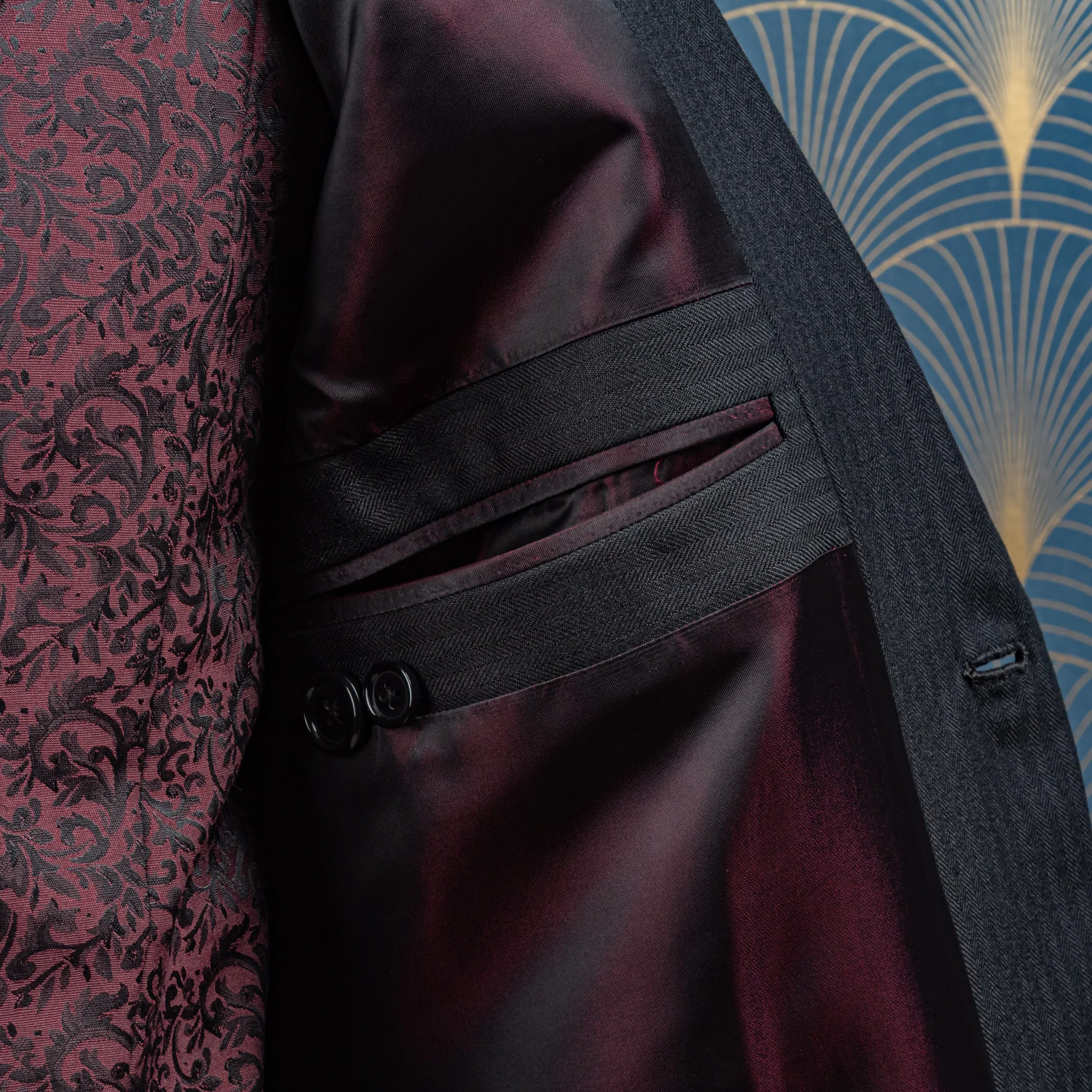 Jacquet op maat met jacquard gilet - Huddersfield Fine Worsteds-17.jpg