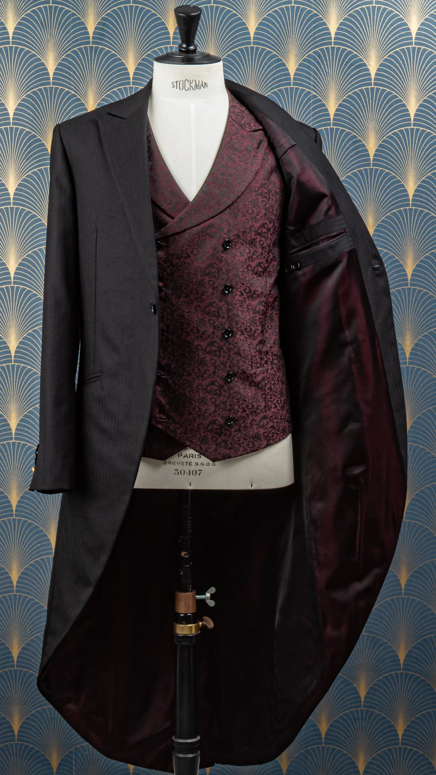 Jacquet op maat met jacquard gilet - Huddersfield Fine Worsteds-18.jpg