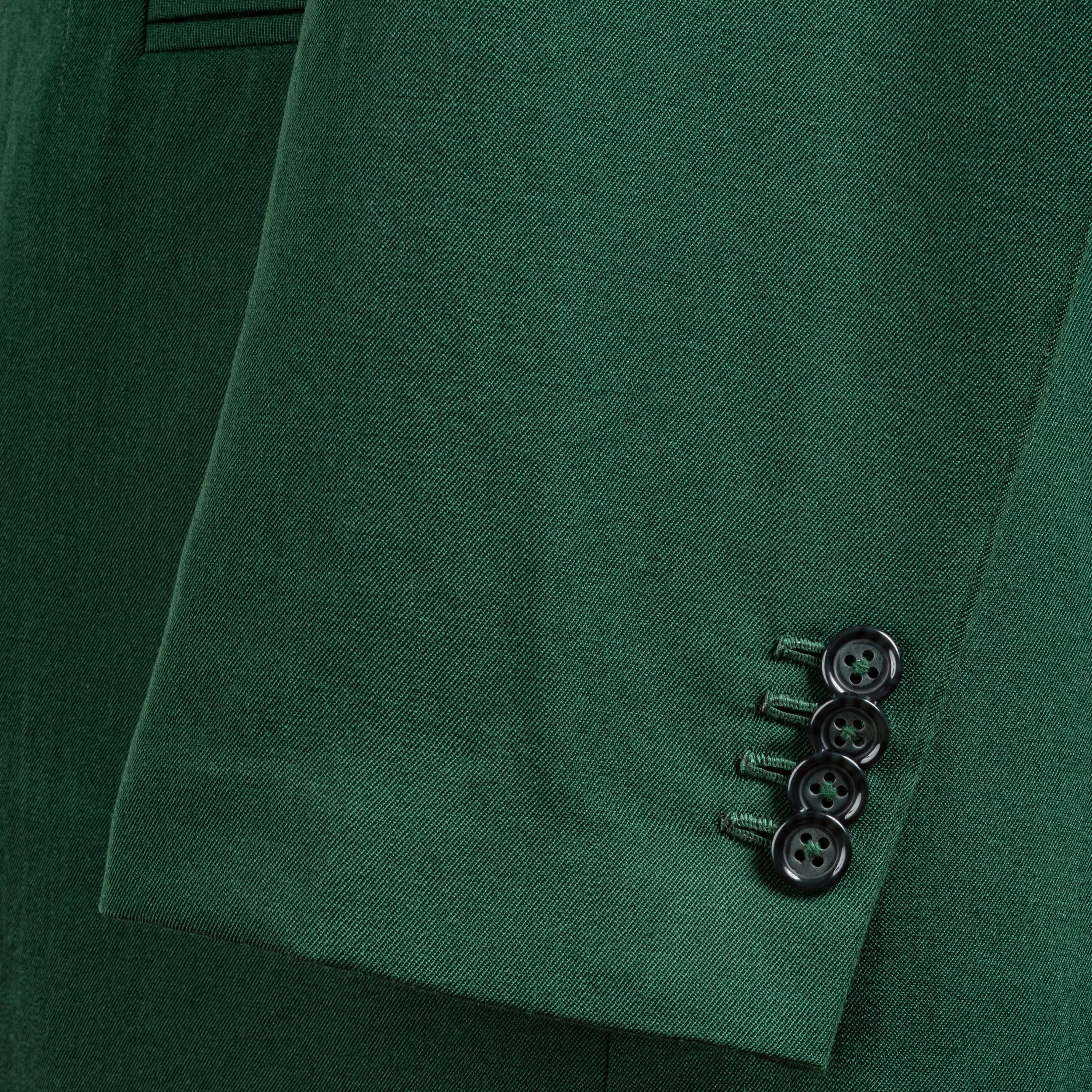 Groen maatpak voor bruiloft en daarna - Merino wol-9.jpg