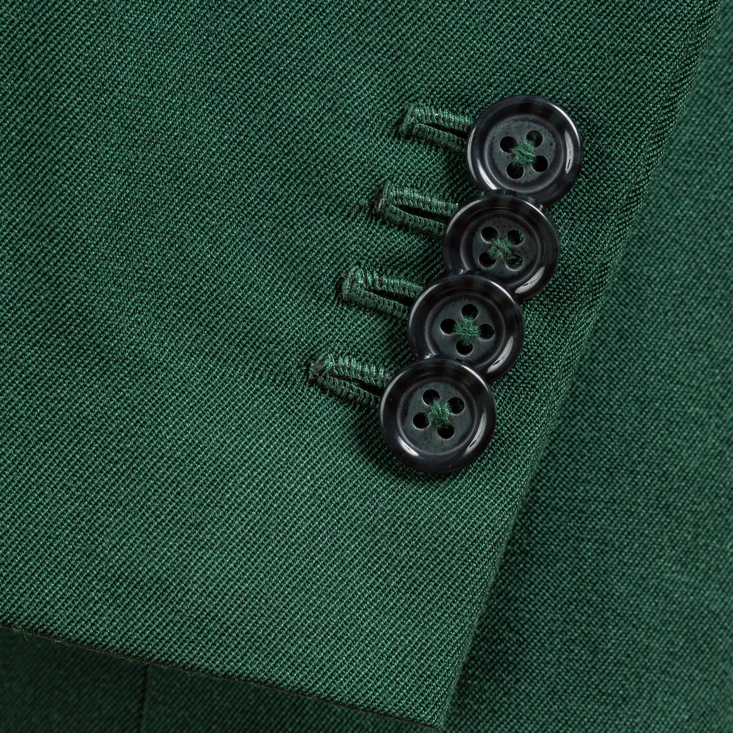 Groen maatpak voor bruiloft en daarna - Merino wol-10.jpg