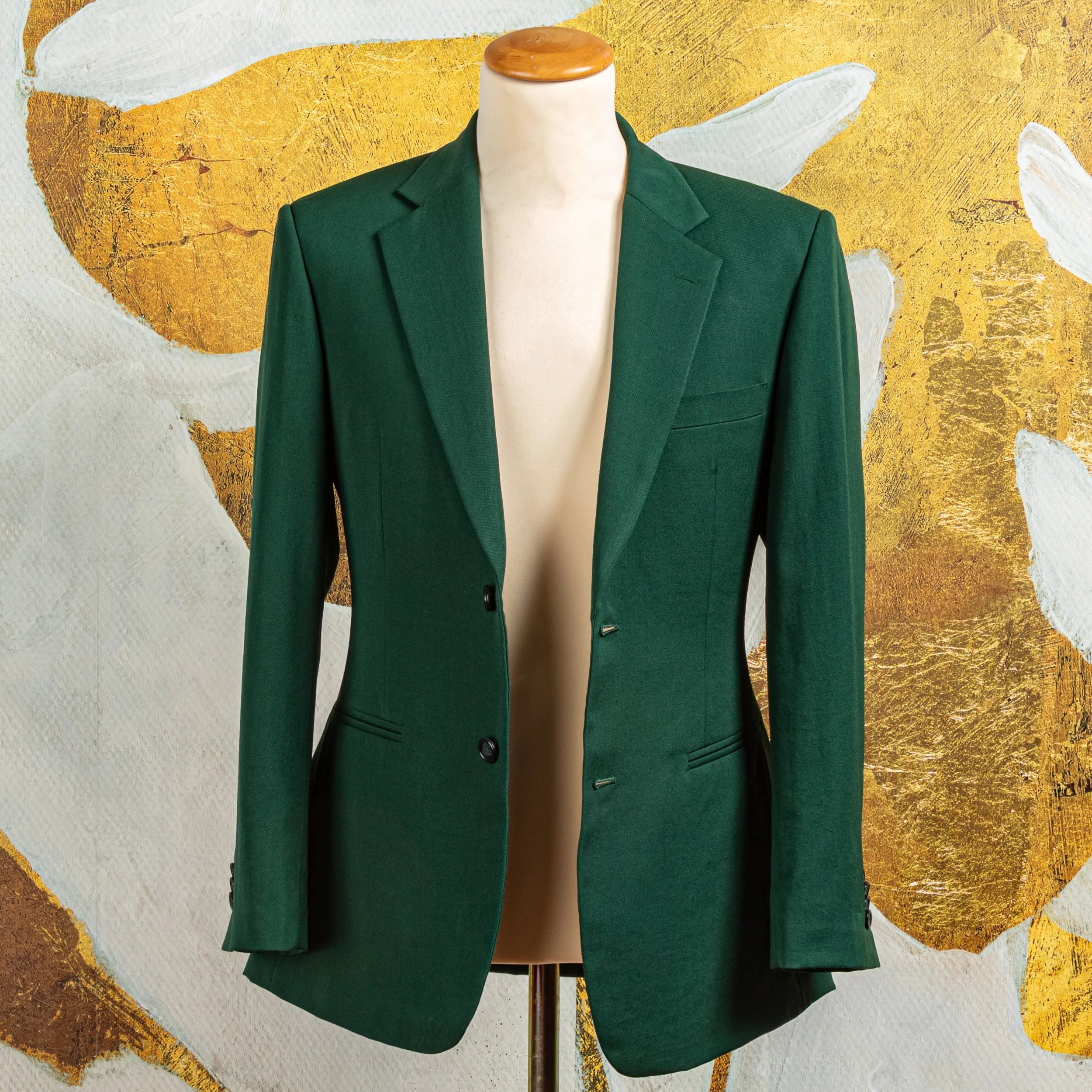 Groen maatpak voor bruiloft en daarna - Merino wol-11.jpg