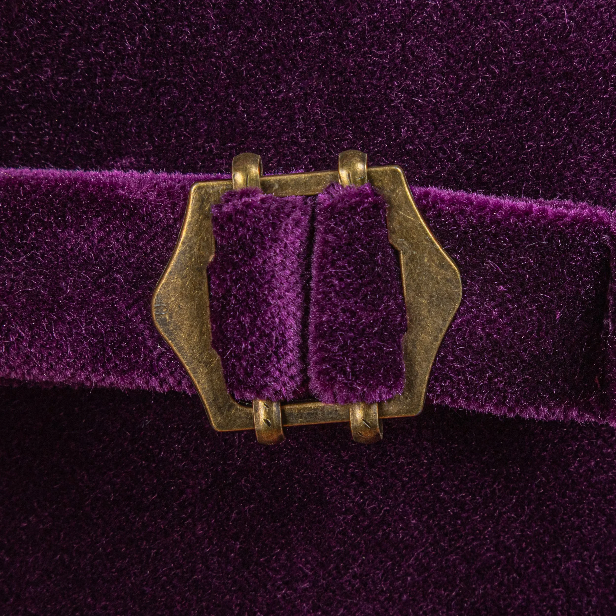 Aubergine Dinner Jacket met Double Breasted Gilet in Fluweel - Holland & Sherry-8.jpg