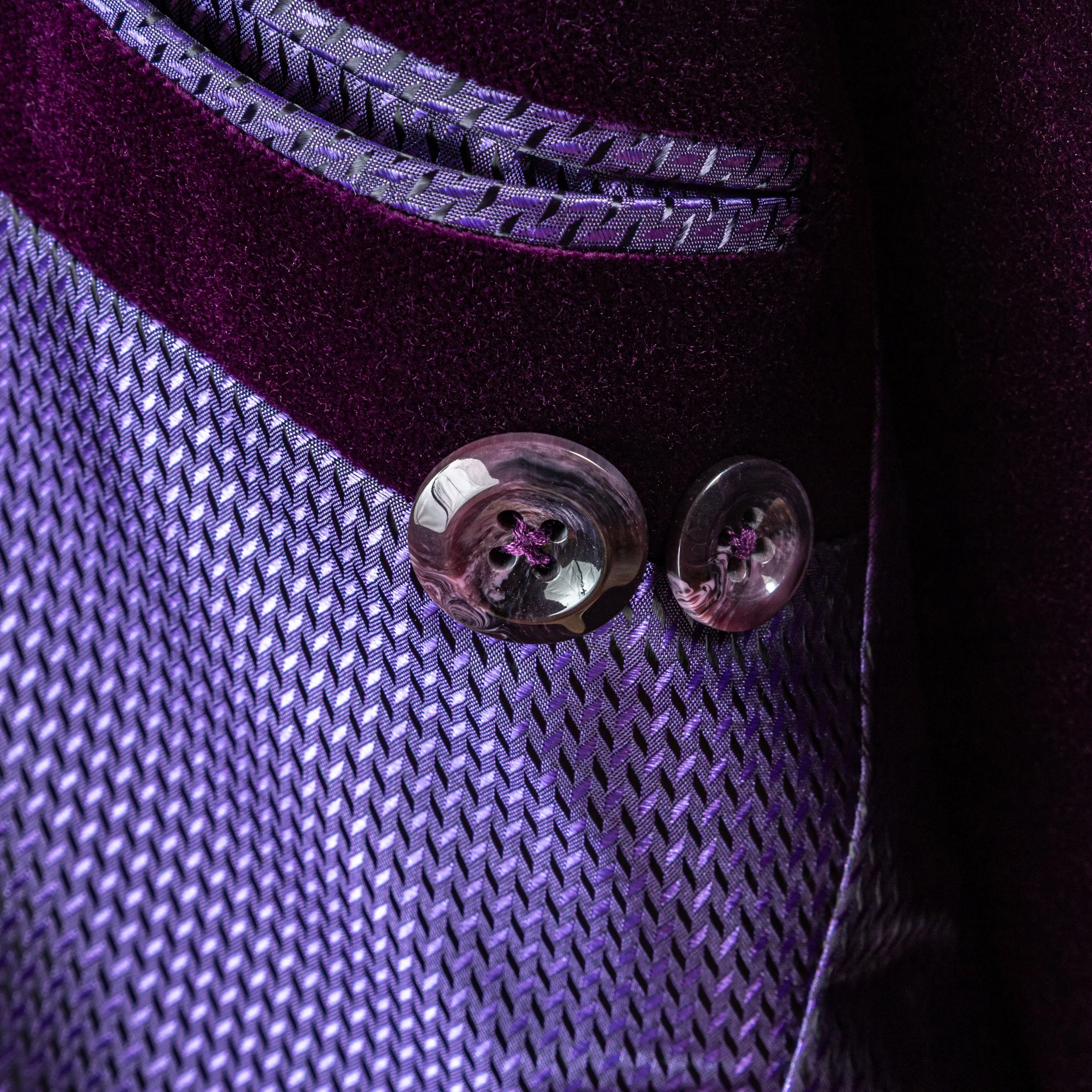 Aubergine Dinner Jacket met Double Breasted Gilet in Fluweel - Holland & Sherry-21.jpg