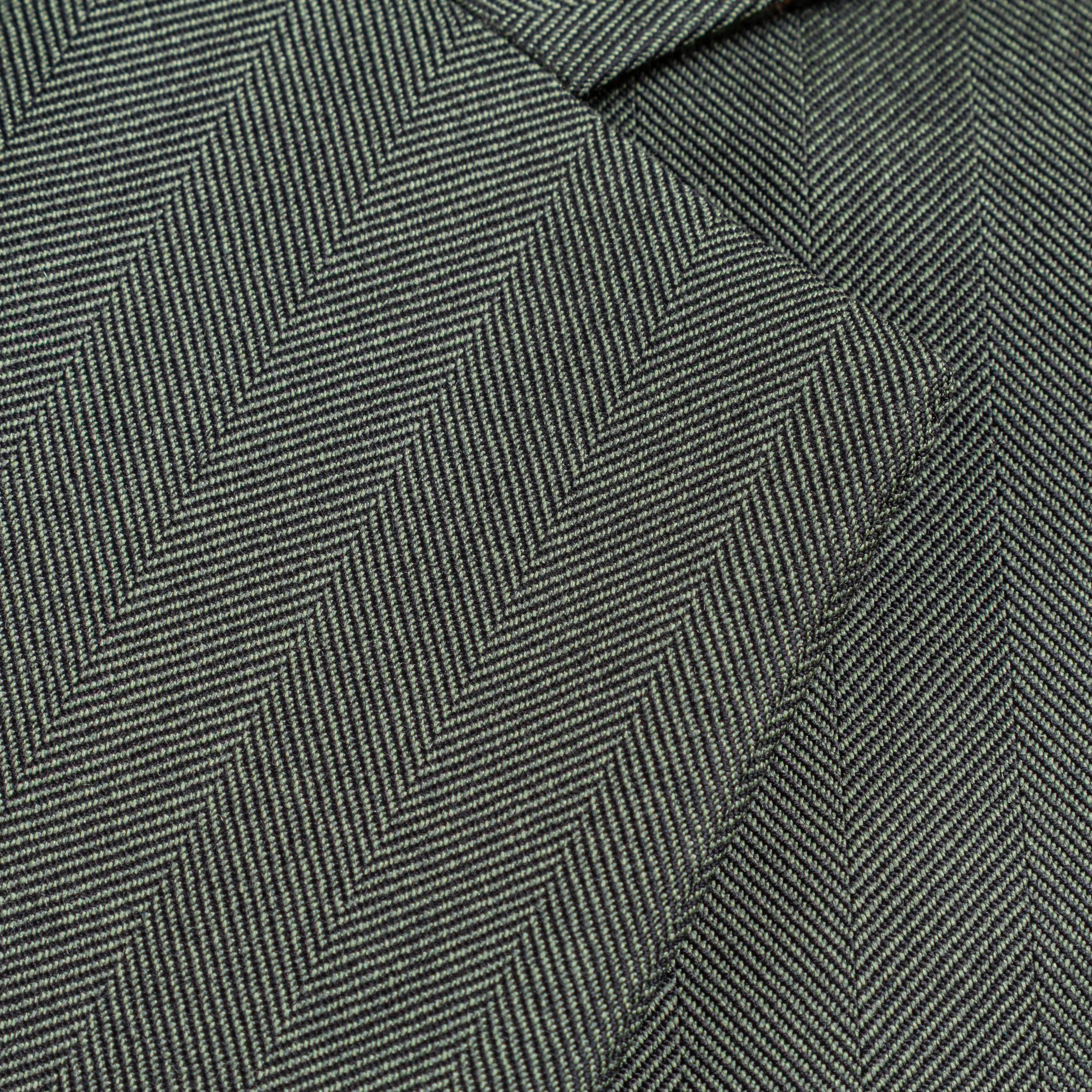 Groen Trouwpak Merino Zomerwol Visgraat - Caccioppoli Napoli-3.jpg