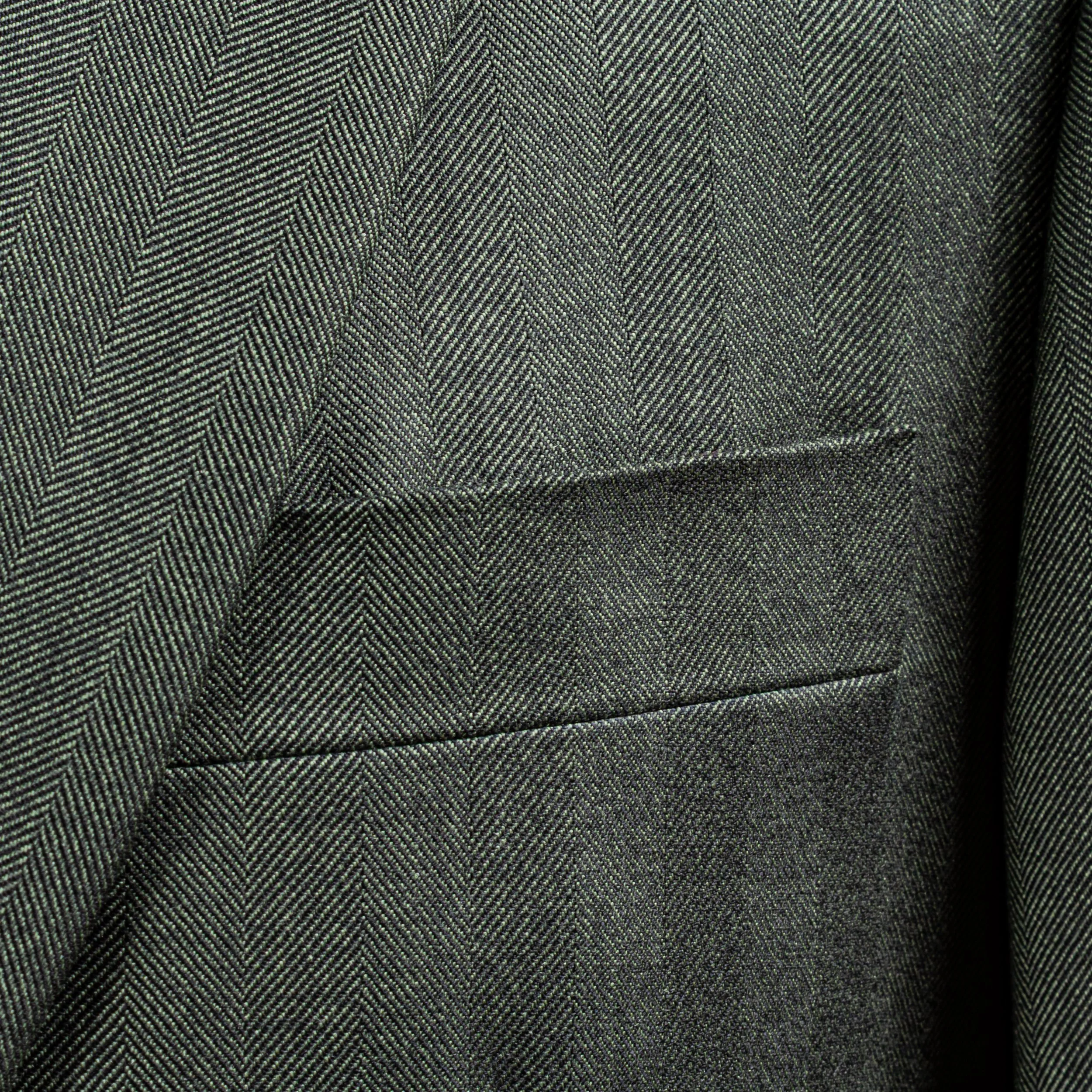 Groen Trouwpak Merino Zomerwol Visgraat - Caccioppoli Napoli-4.jpg