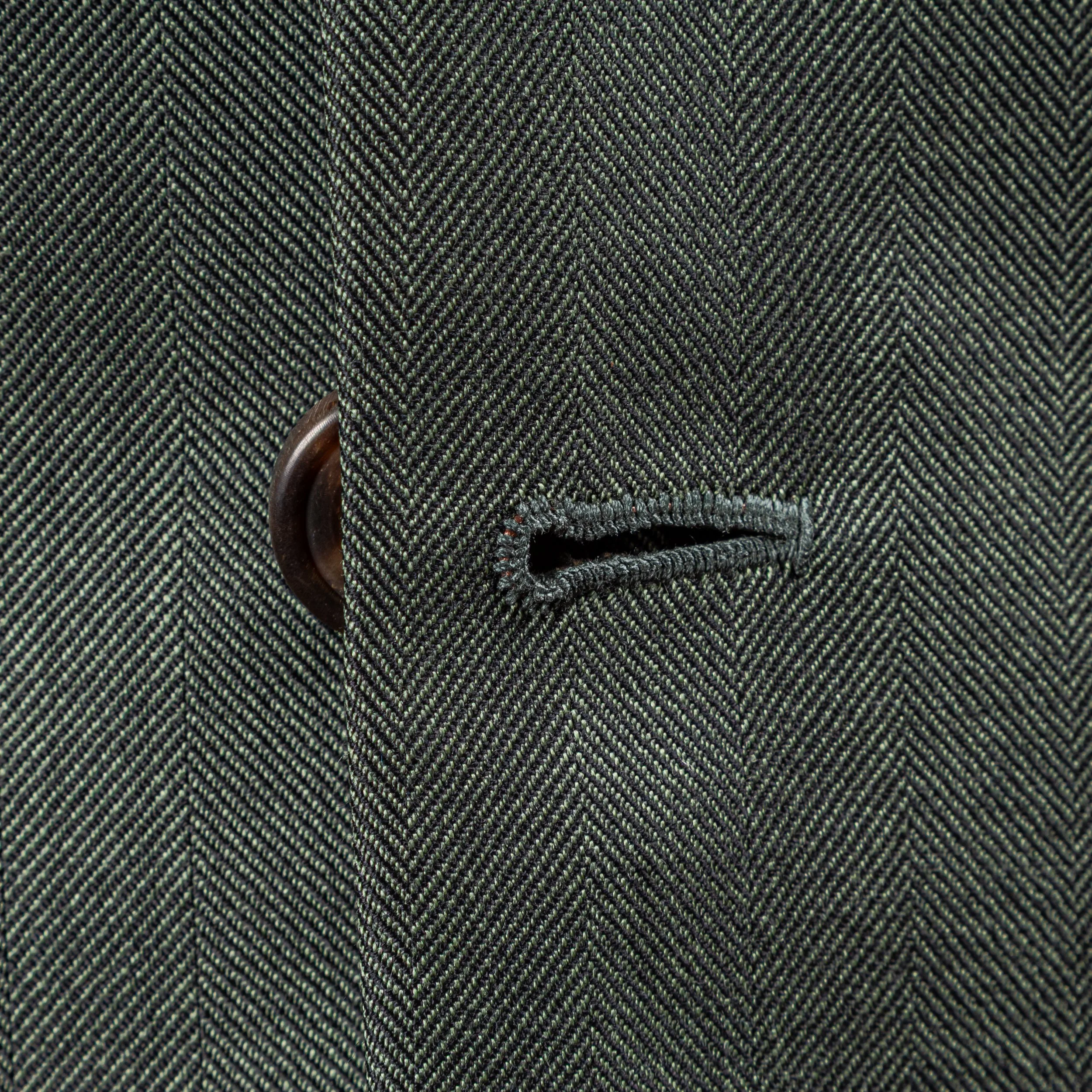 Groen Trouwpak Merino Zomerwol Visgraat - Caccioppoli Napoli-8.jpg