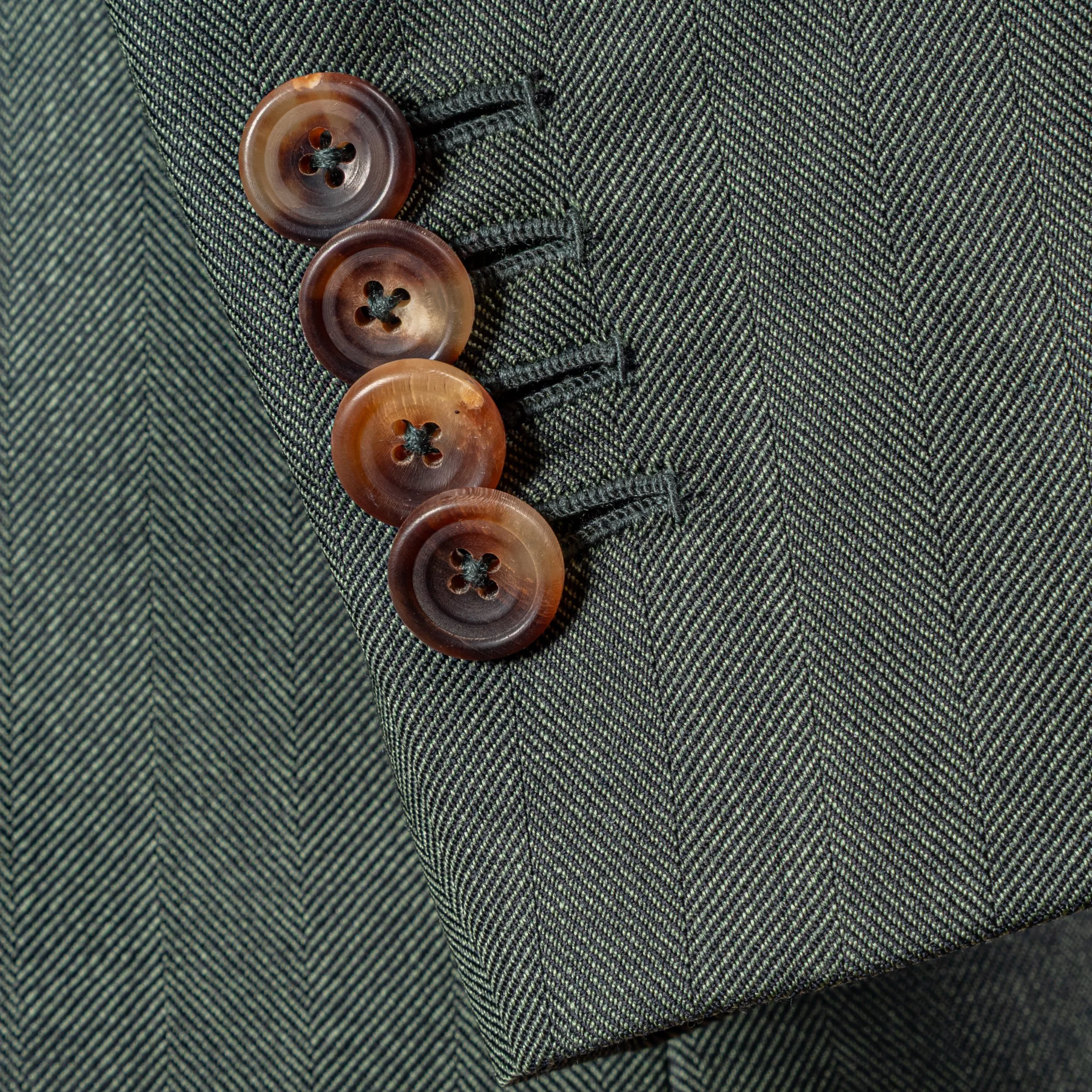 Groen Trouwpak Merino Zomerwol Visgraat - Caccioppoli Napoli-12.jpg