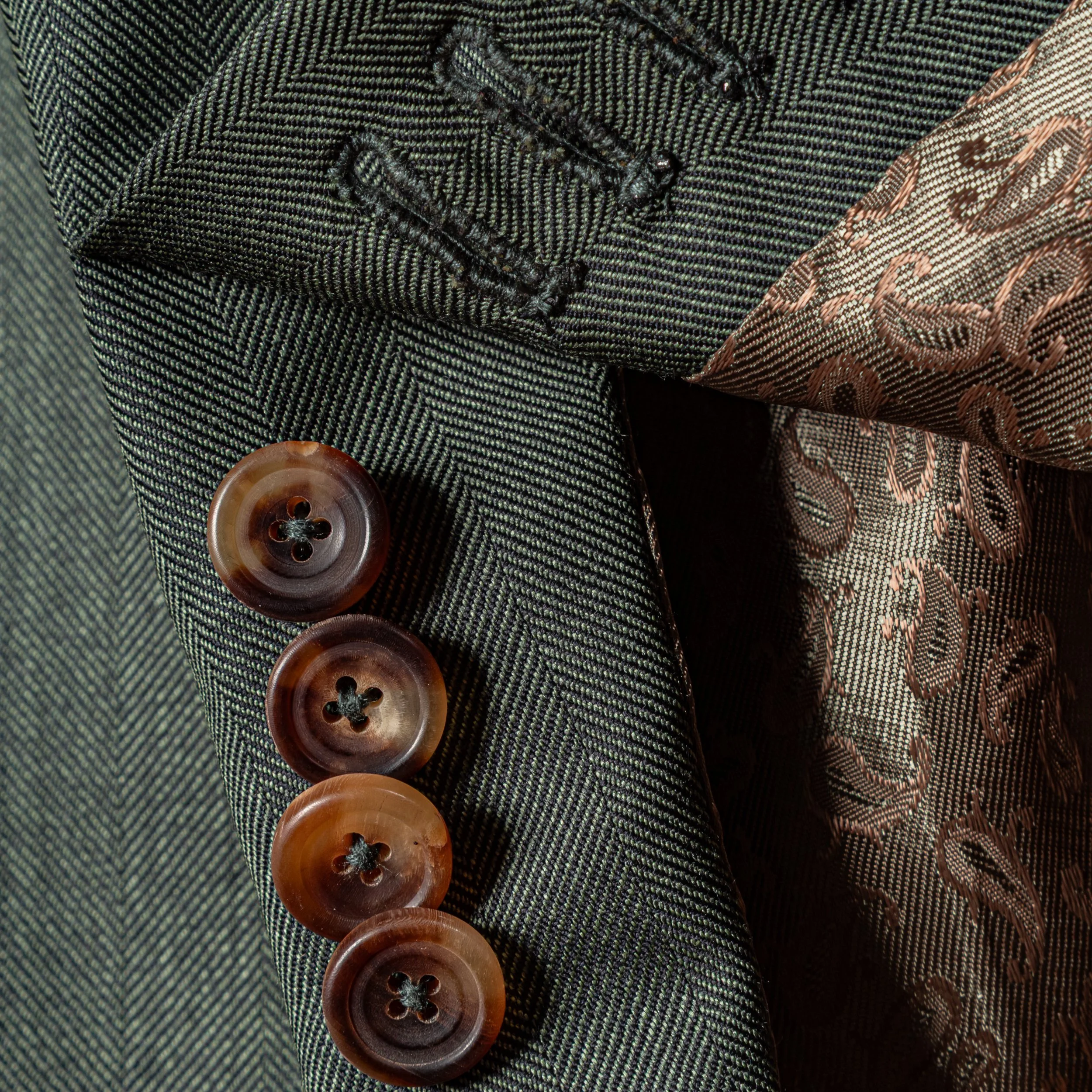 Groen Trouwpak Merino Zomerwol Visgraat - Caccioppoli Napoli-14.jpg