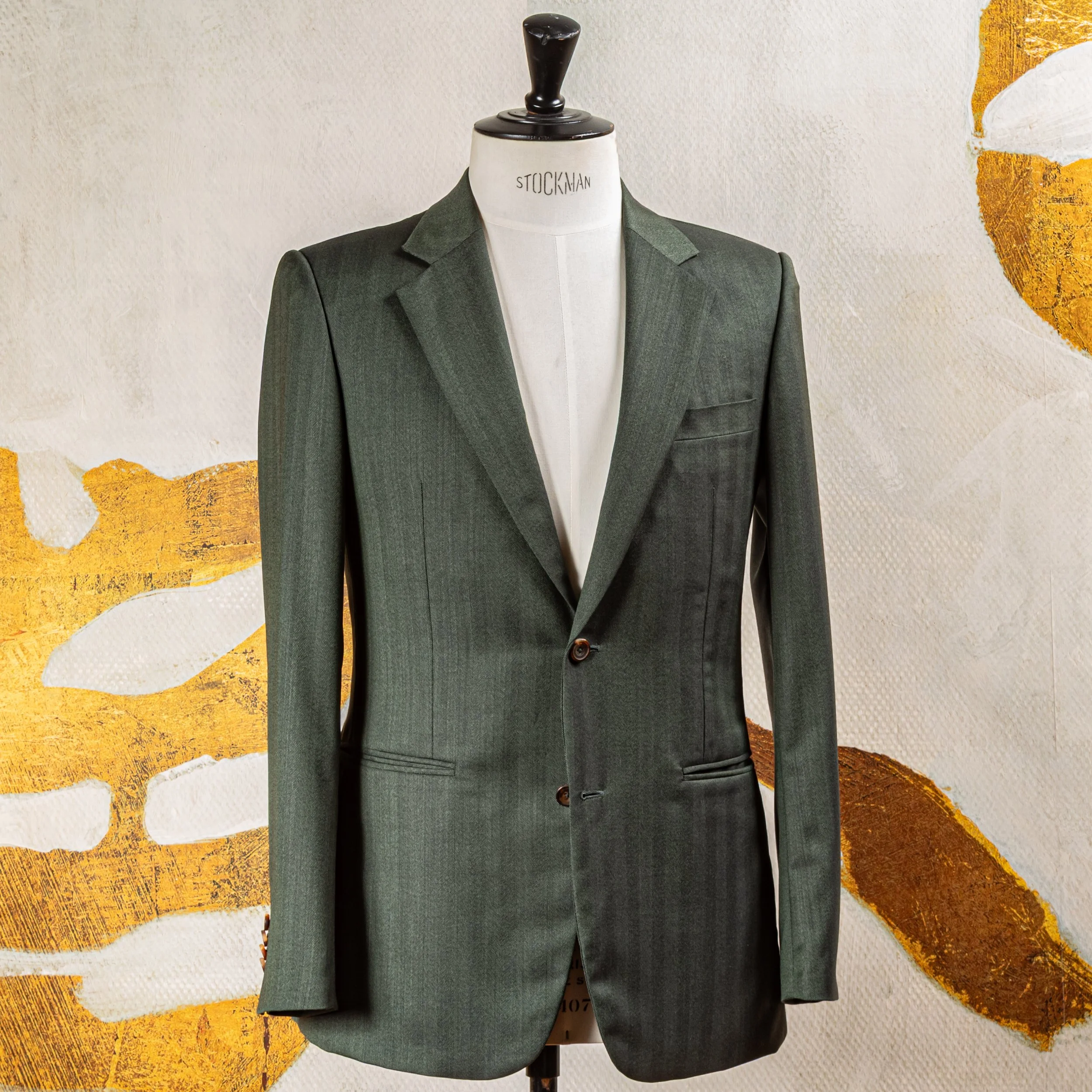 Groen Trouwpak Merino Zomerwol Visgraat - Caccioppoli Napoli-20.jpg