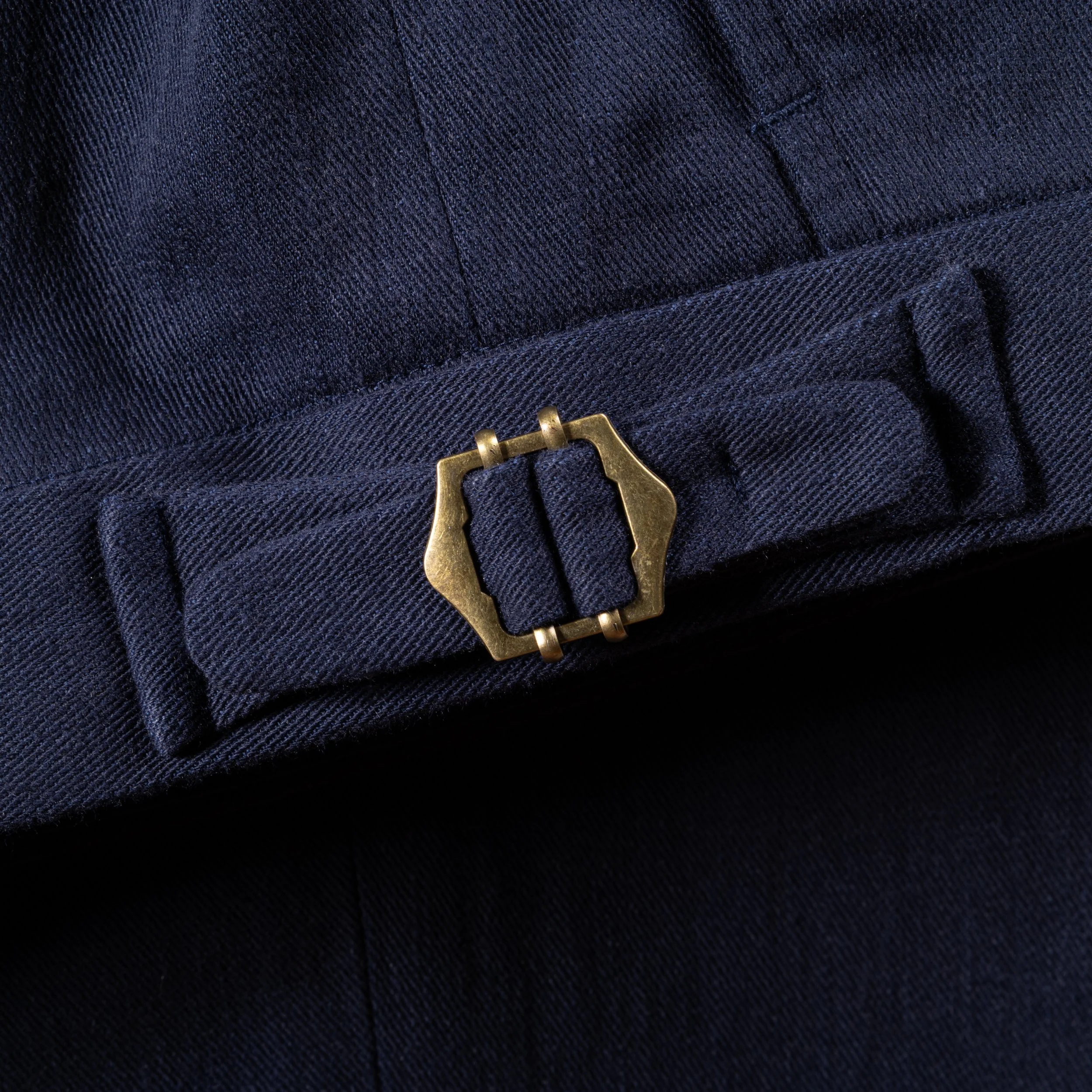 Donker indigo pantalon op maat in katoen - Caccioppoli Napoli-2.jpg
