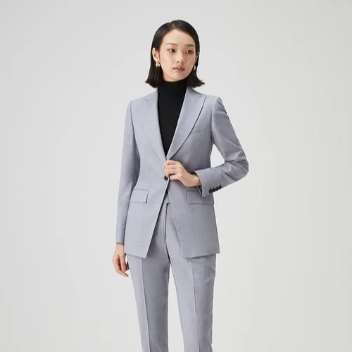 Lavendel pak dames - modern broekpak lente Amsterdam