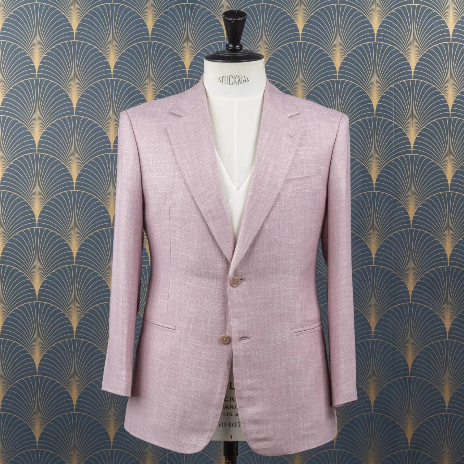 Vegan trouwpak heren in roze bamboe stof - duurzaam bruidegom pak op maat zonder dierlijke materialen Amsterdam