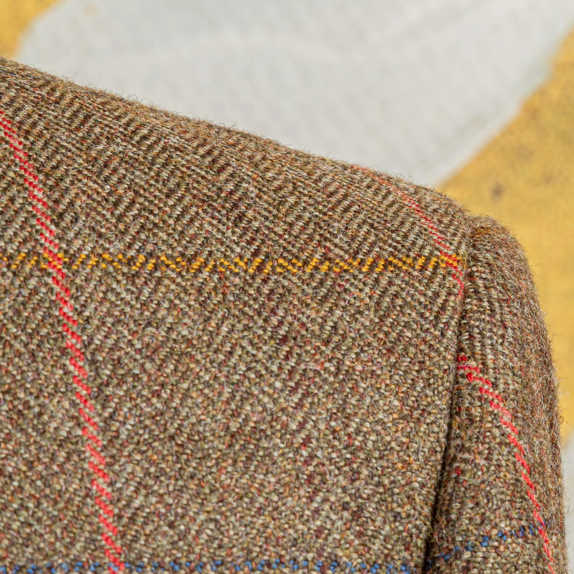 Tweed colbert soft shoulder voor aanzicht