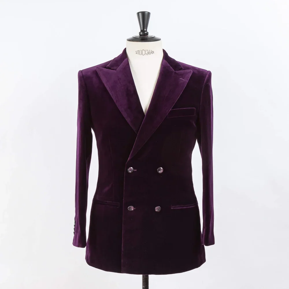 Fluweel Double Breasted Dinner Jacket