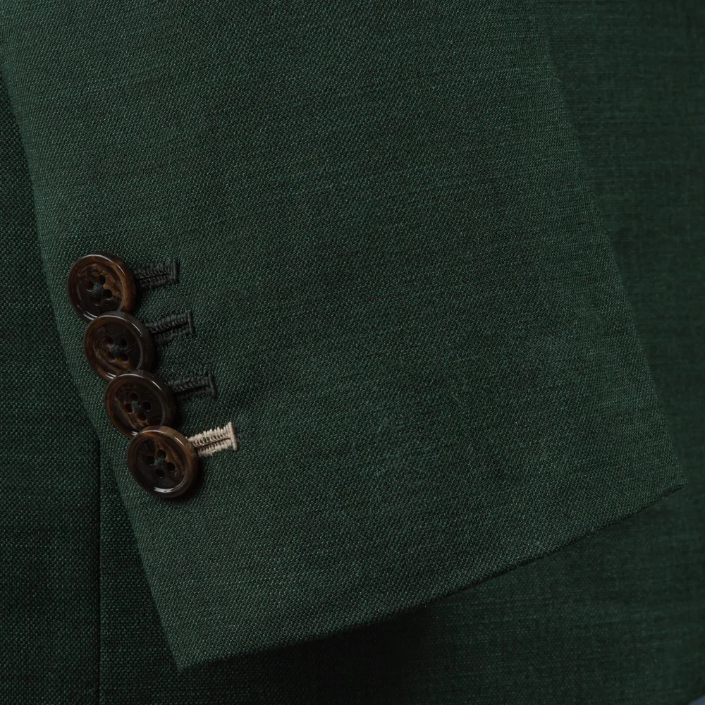 Trouwpak+3+Delig+Saffier+Groen+Merino+Wol+met+Light+Sand+Herringbone+Tweed+Gilet 27.jpg