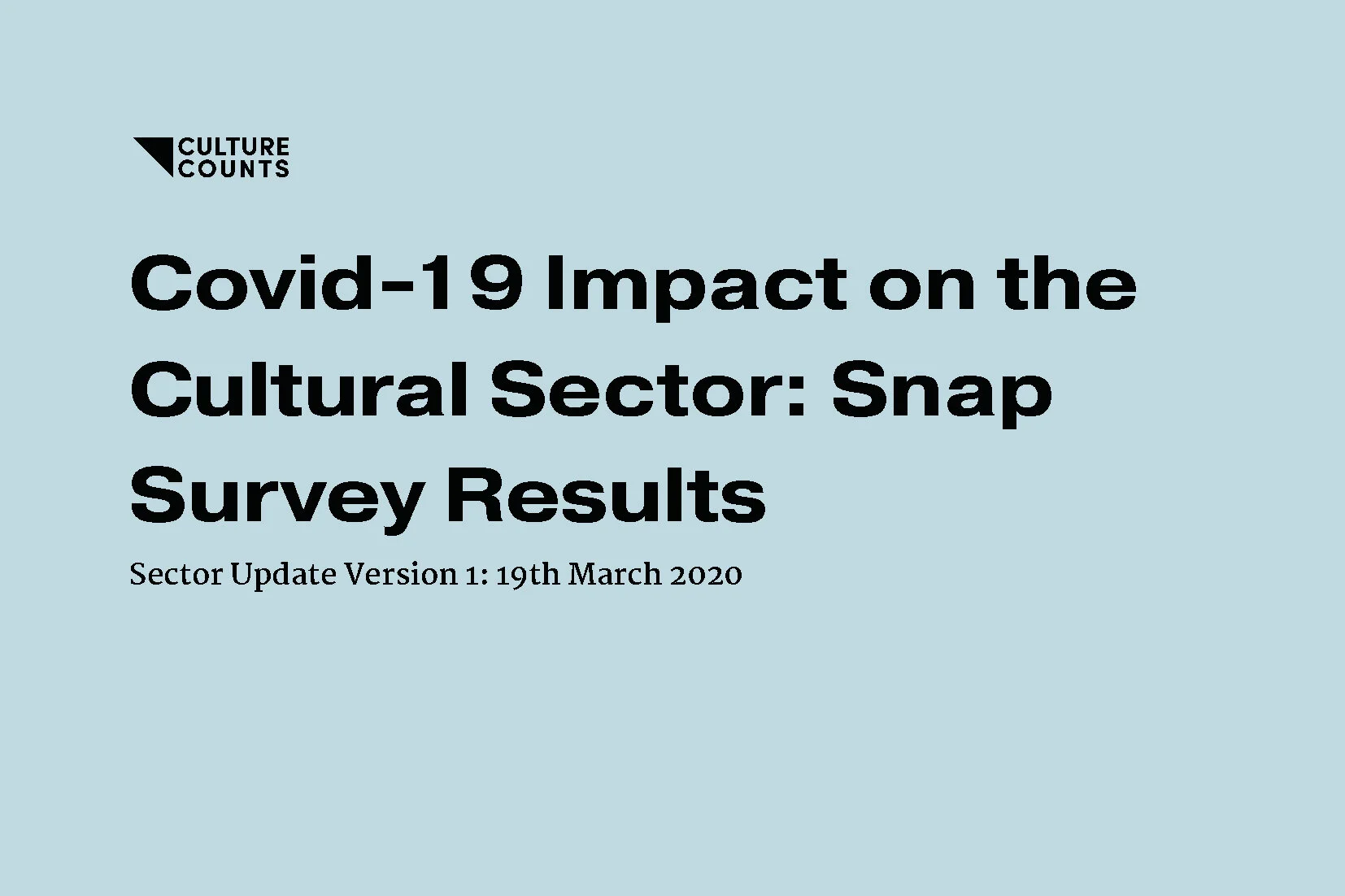 Covid-19 Snap Survey  Results - 19.03.2020