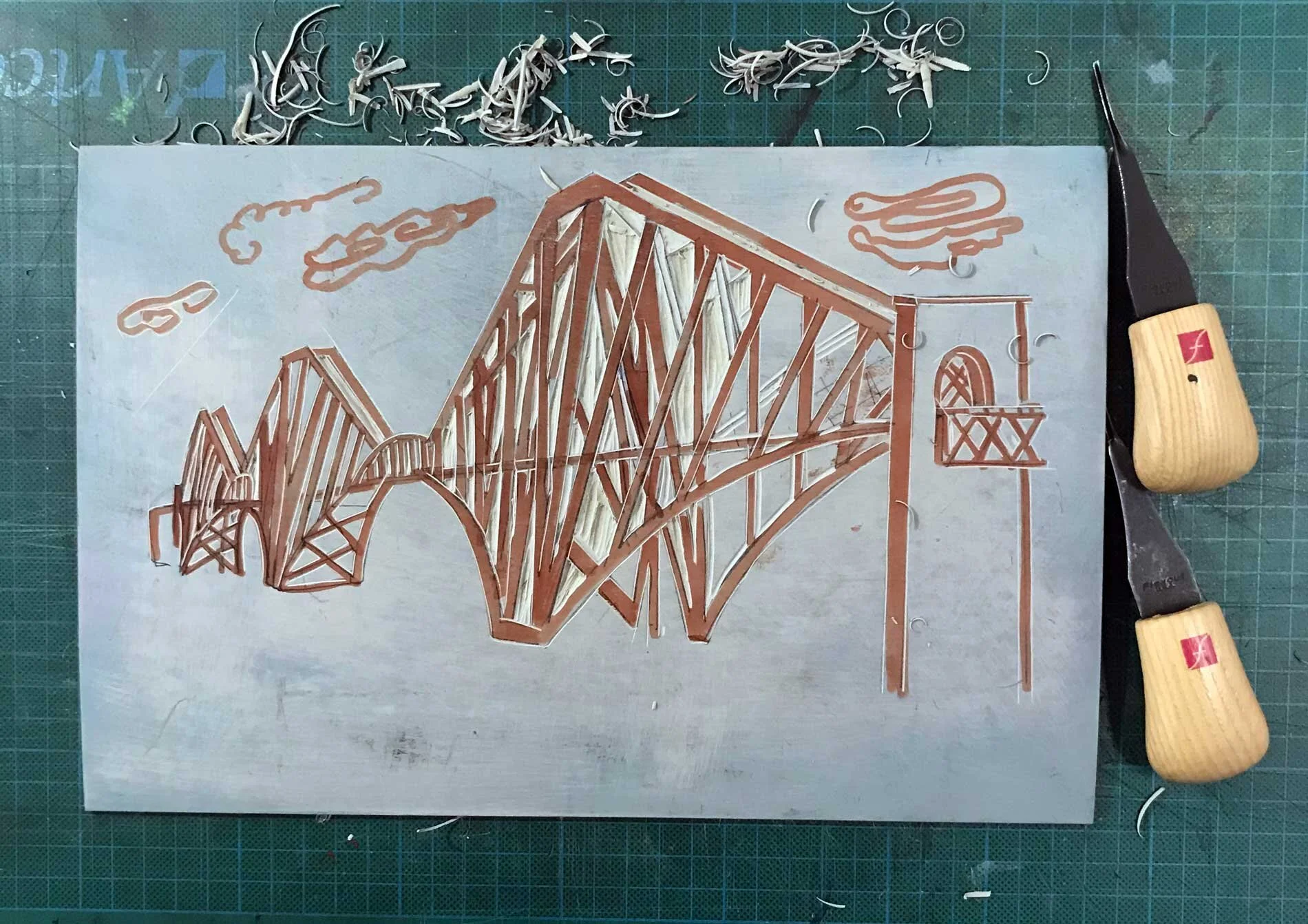 Linocut Printmaking workshop