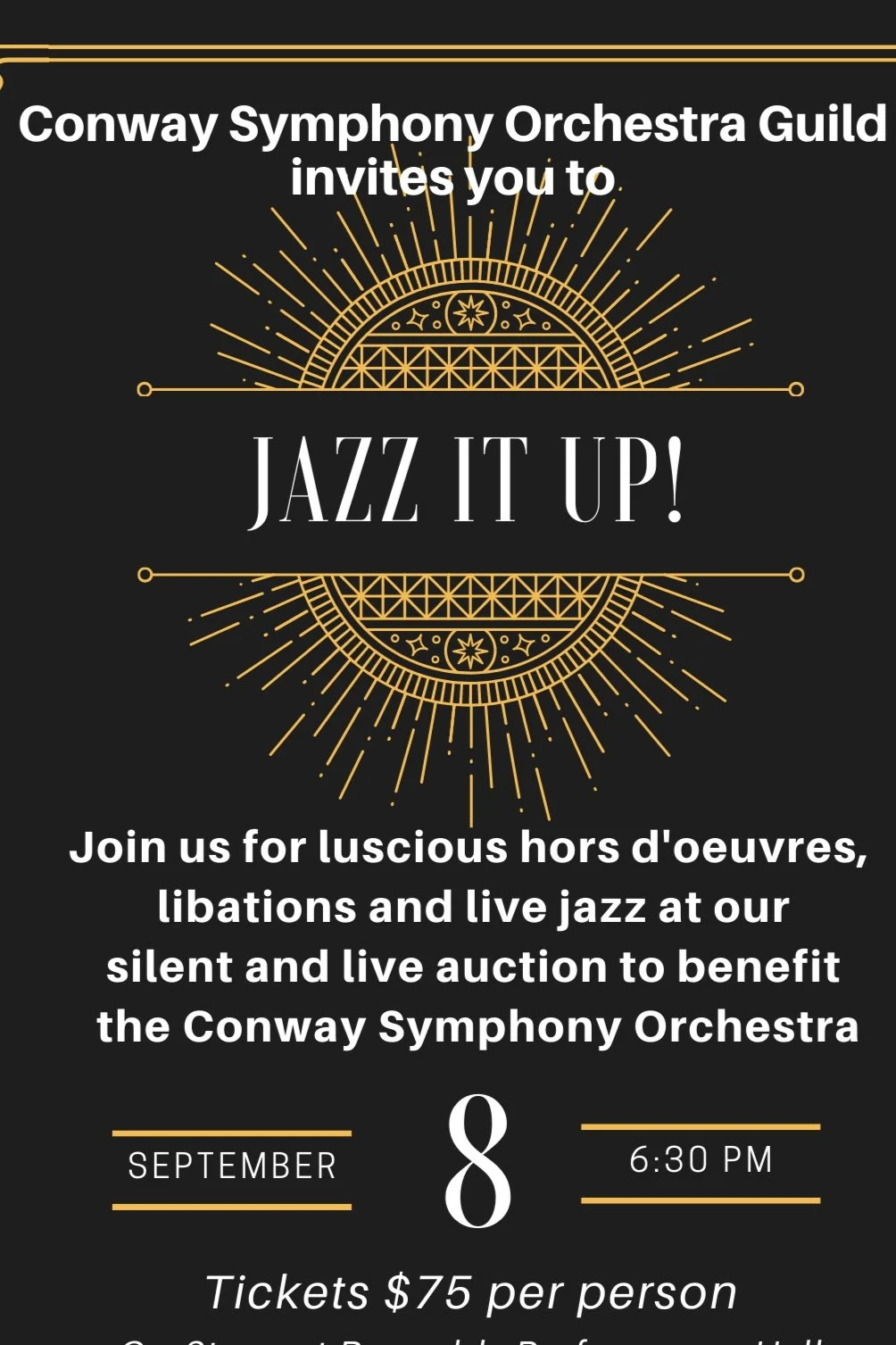 Jazz it Up! Our signature Fundraiser returns September 8!