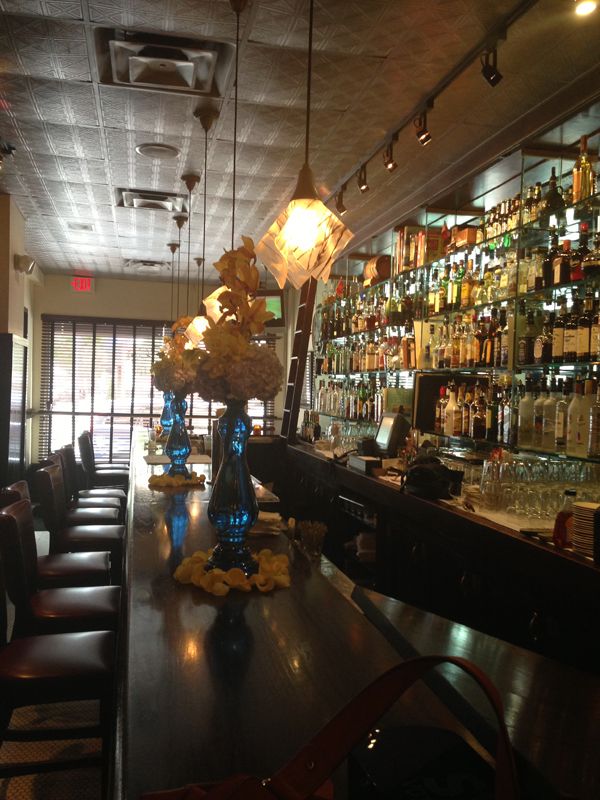  A photo of the bar in the main dining area. 