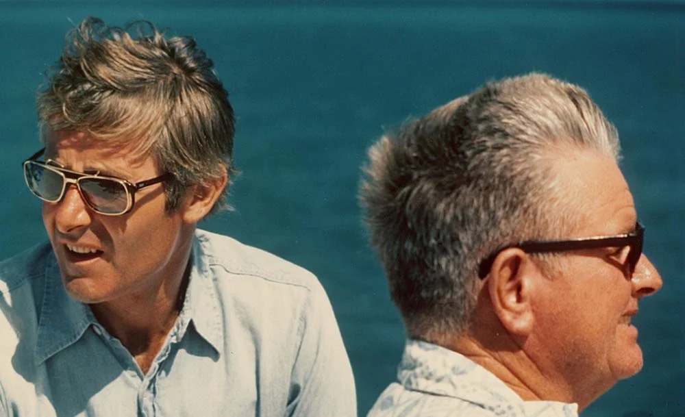Peter Benchley and Teddy Tucker