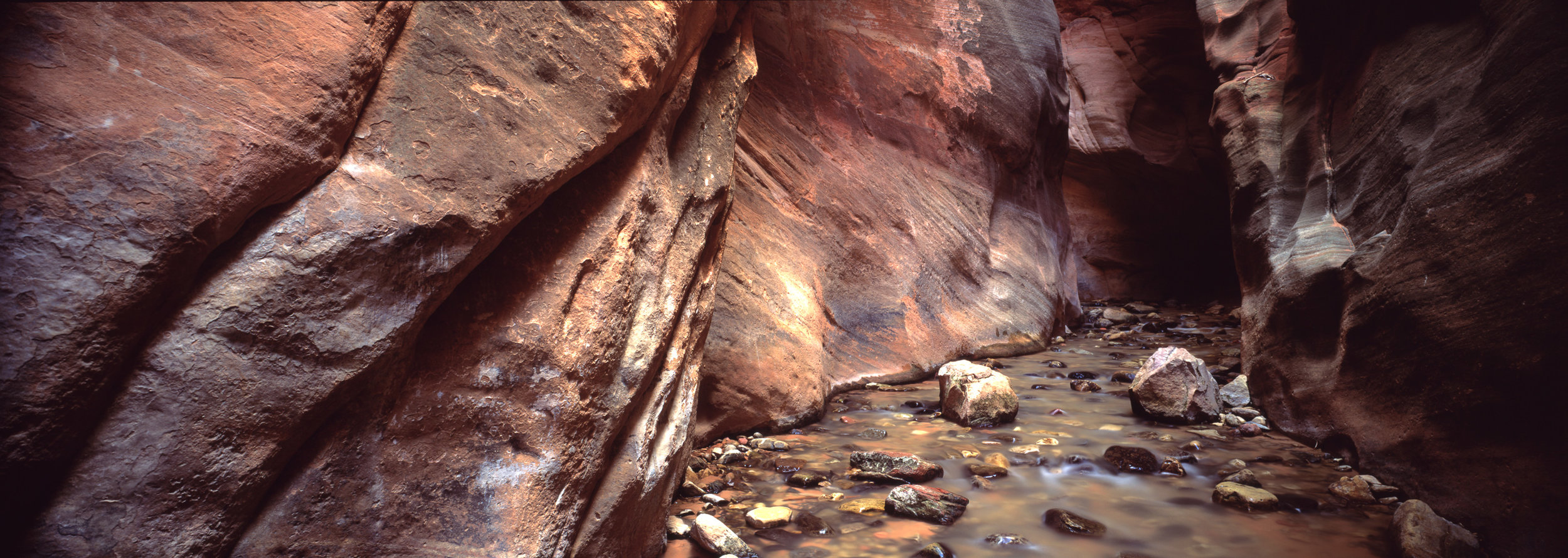 Kanarra Creek. Ektar 100, 1/4 sec, f/18.