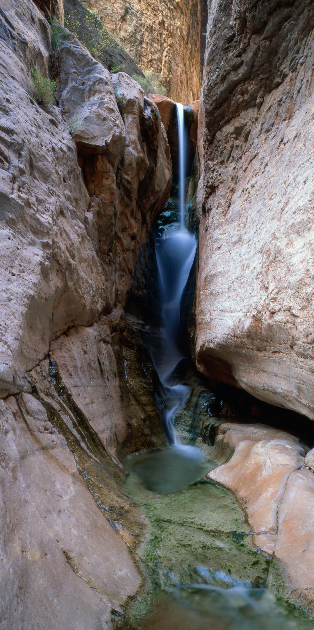  Waterfall near the mouth of Scotty's Hollow. Velvia 50, 3sec, f/16. 